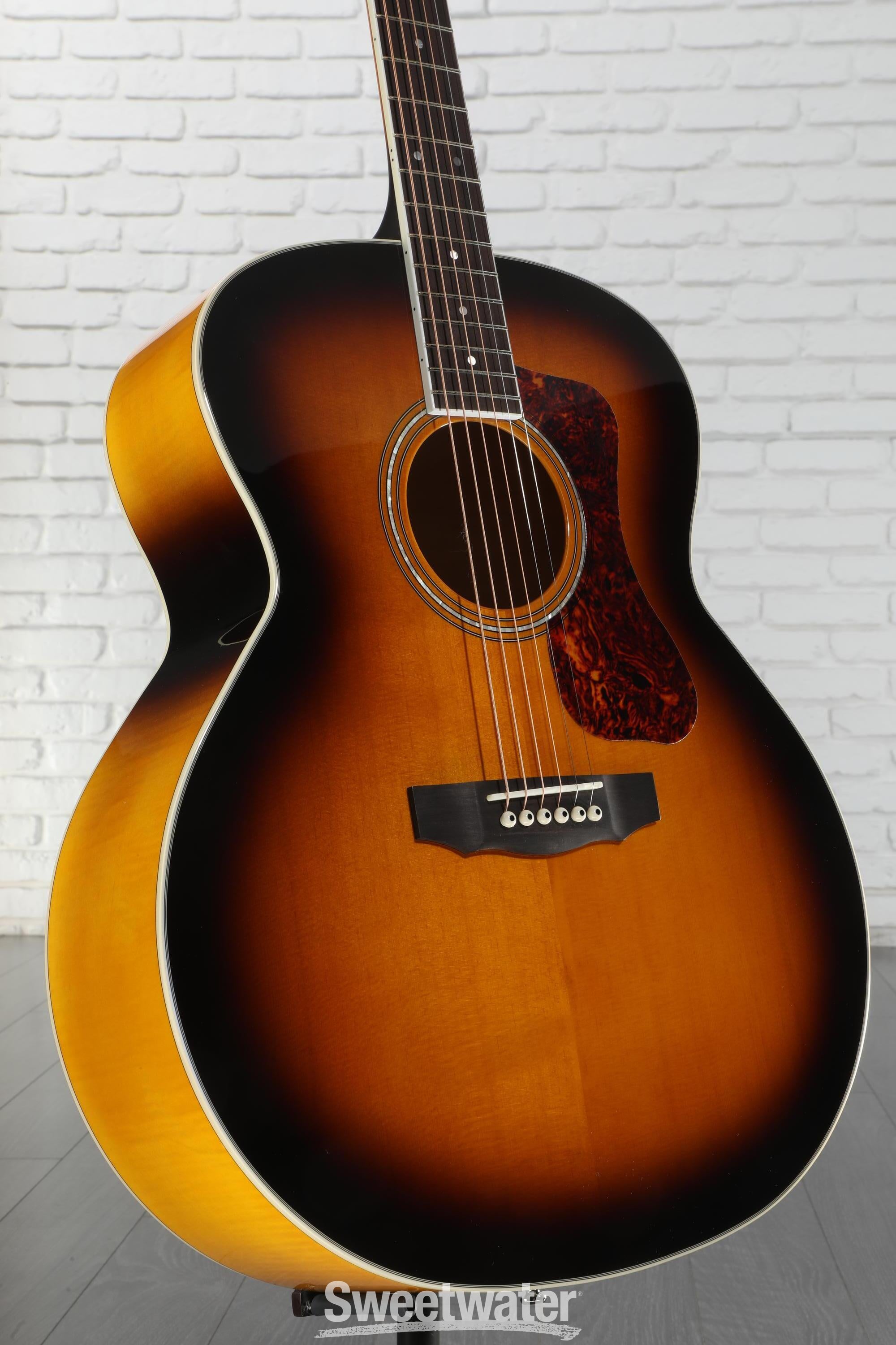 Guild F-250E Deluxe Acoustic-Electric Guitar - Antique Burst