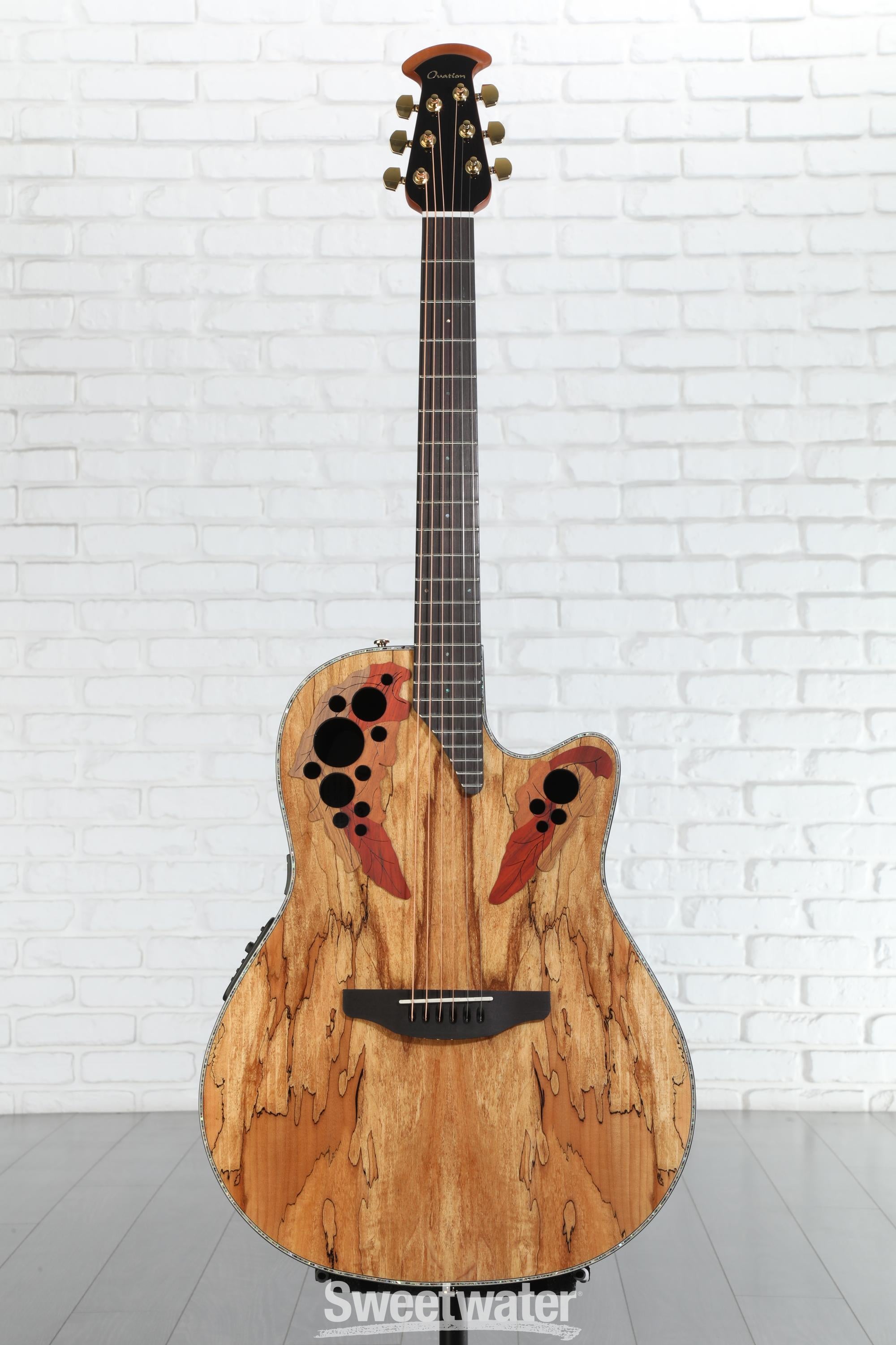 Ovation Celebrity CE44P‑SM‑G Ovation Celebrity Elite Plus CE44P-SM Mid-Depth Acoustic-Electric