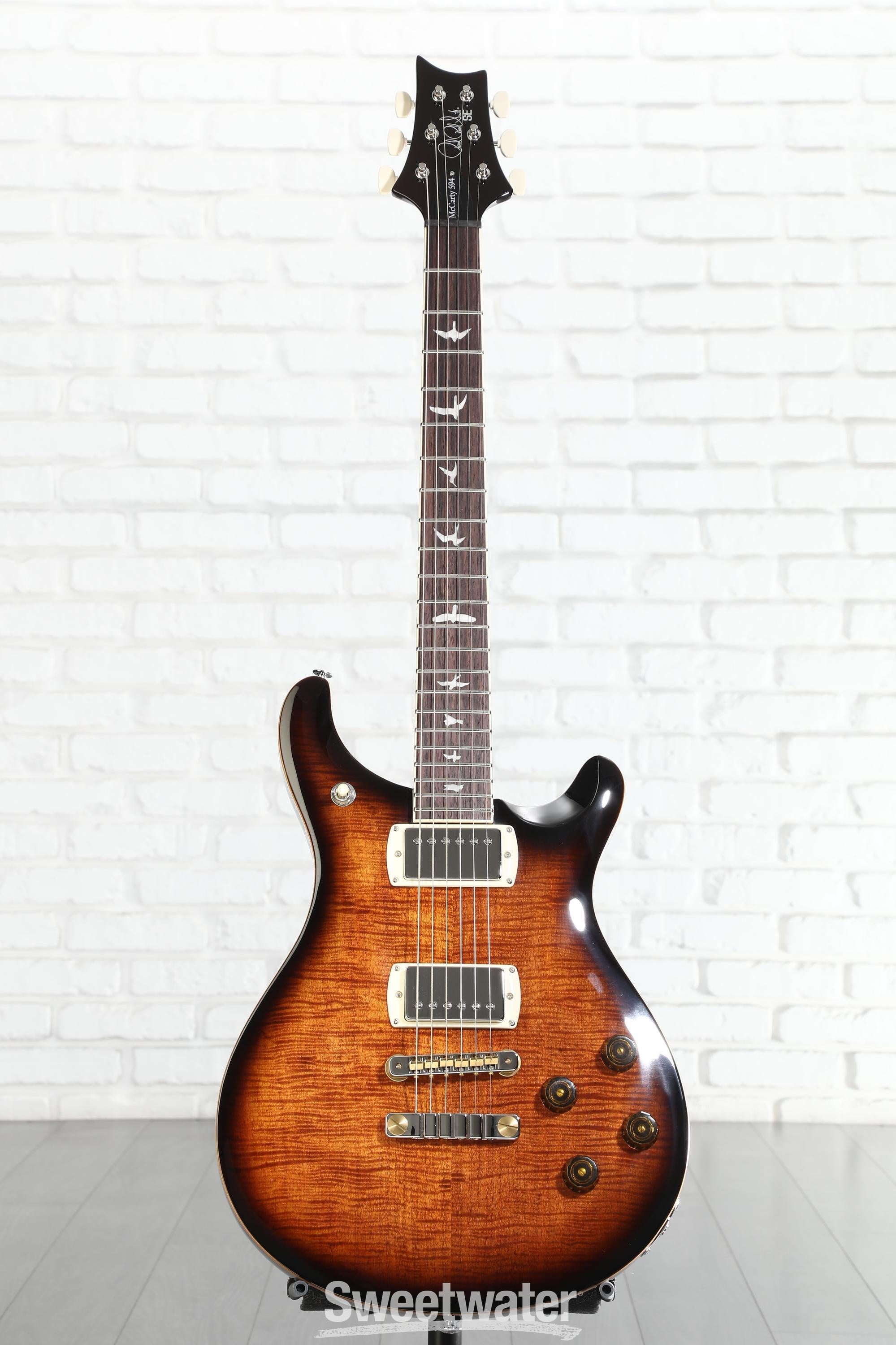 PRS SE McCarty 594 Electric Guitar - Black Gold Burst | Sweetwater