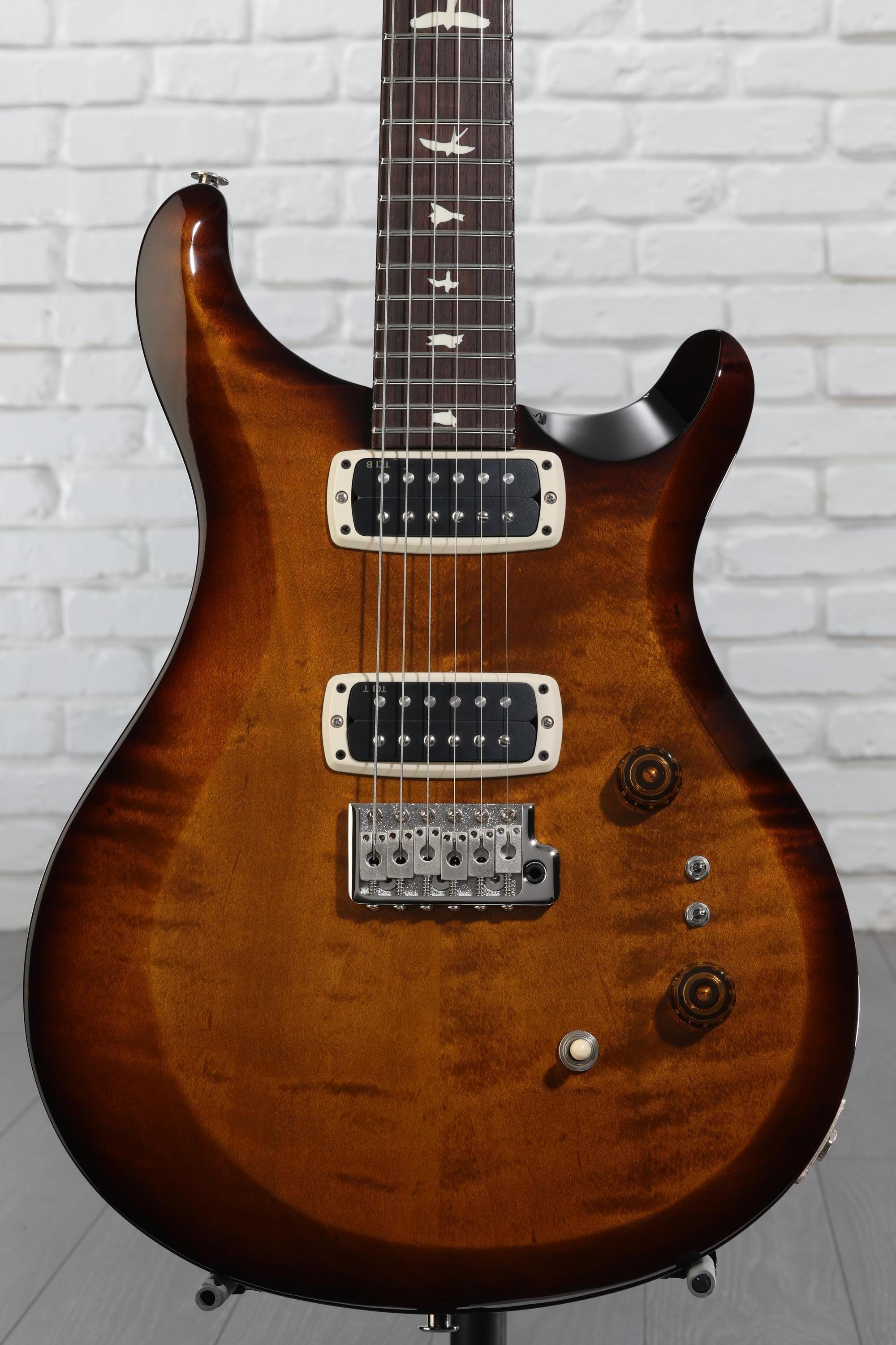 PRS S2 Custom 24-08 Electric Guitar - Black Amber | Sweetwater