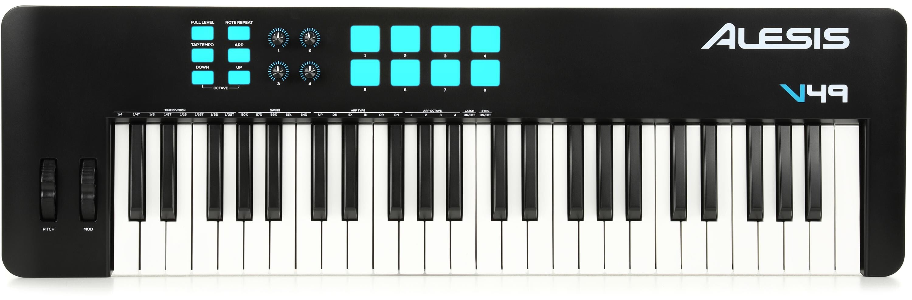 Alesis V49 MKII 49-key USB-MIDI Keyboard Controller | Sweetwater