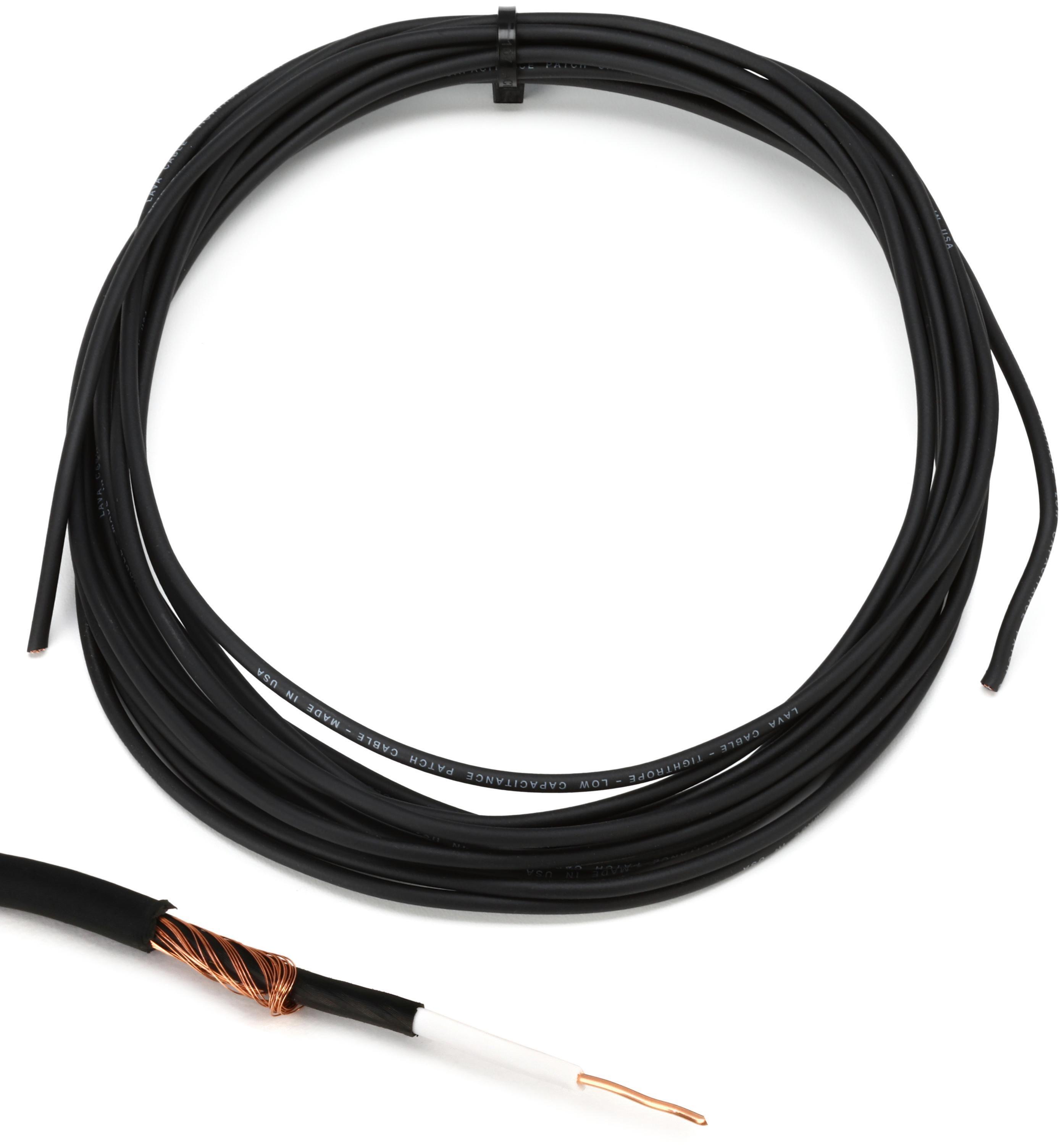 Lava Cable ELC Instrument Wire - Black 25 Foot | Sweetwater