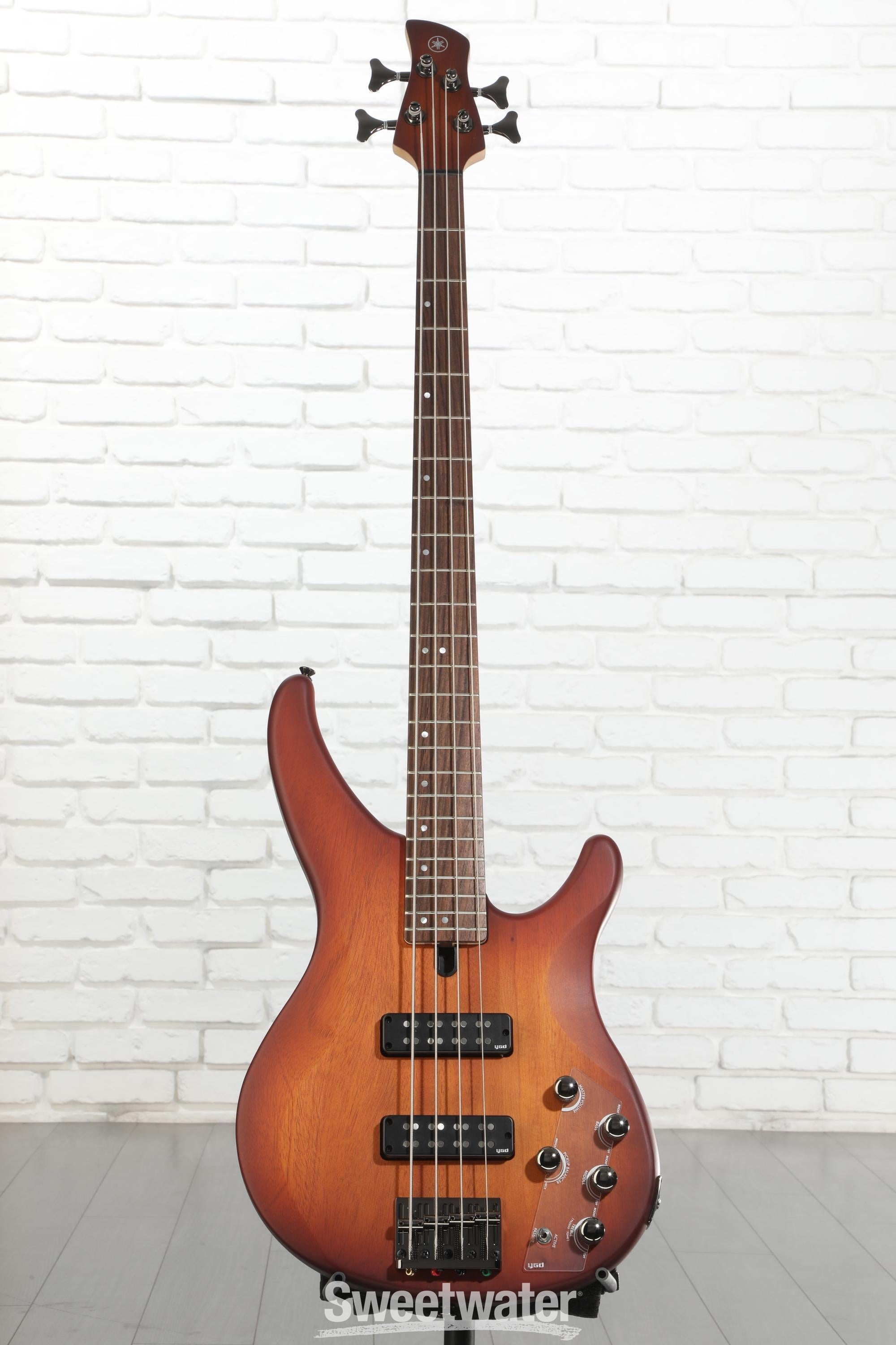 Yamaha TRBX504 4-string Bass Guitar - Brick Burst | Sweetwater