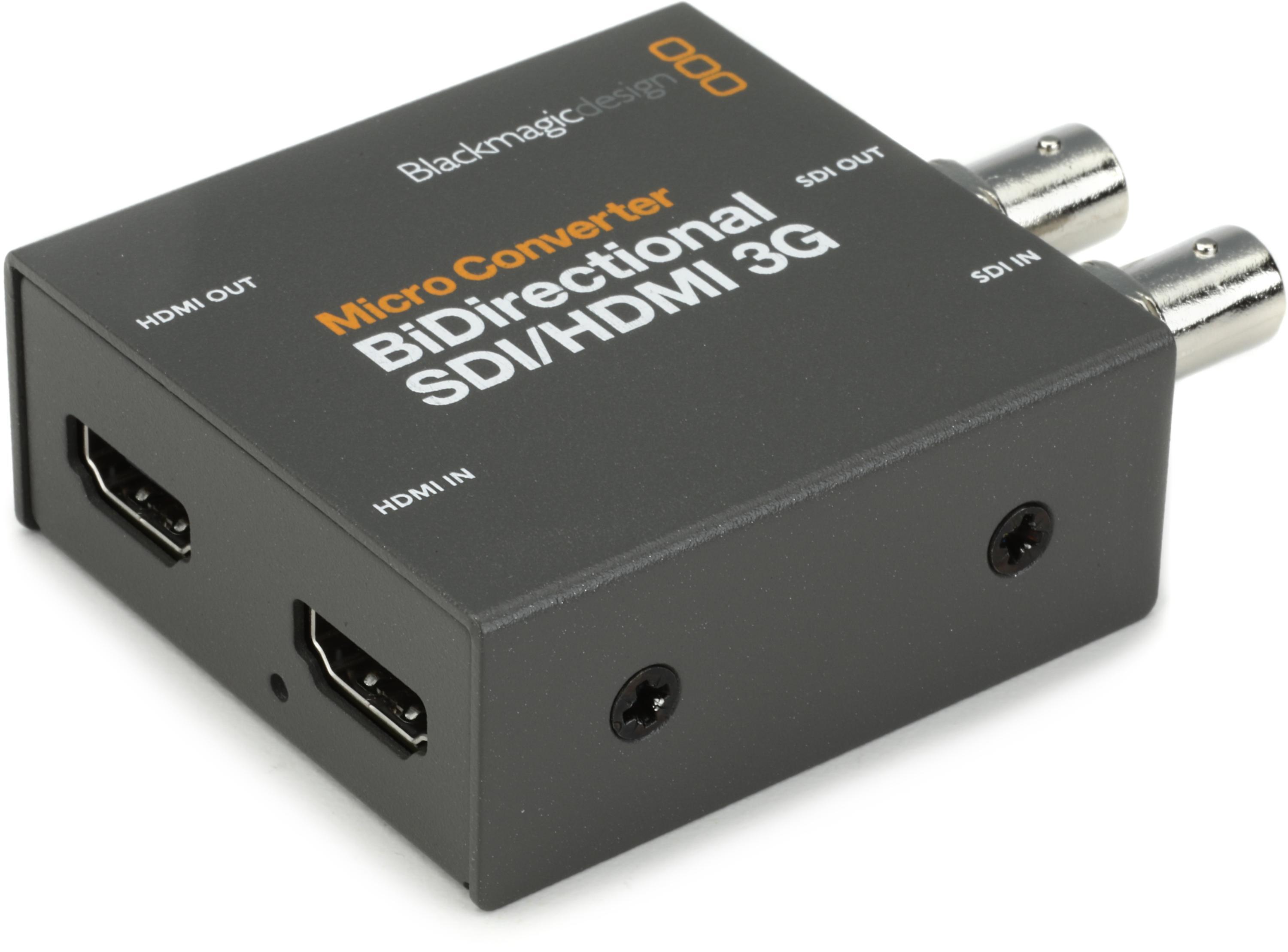 Blackmagic Design Bidirectional SDI/HDMI 3G Micro Converter with Power  Supply