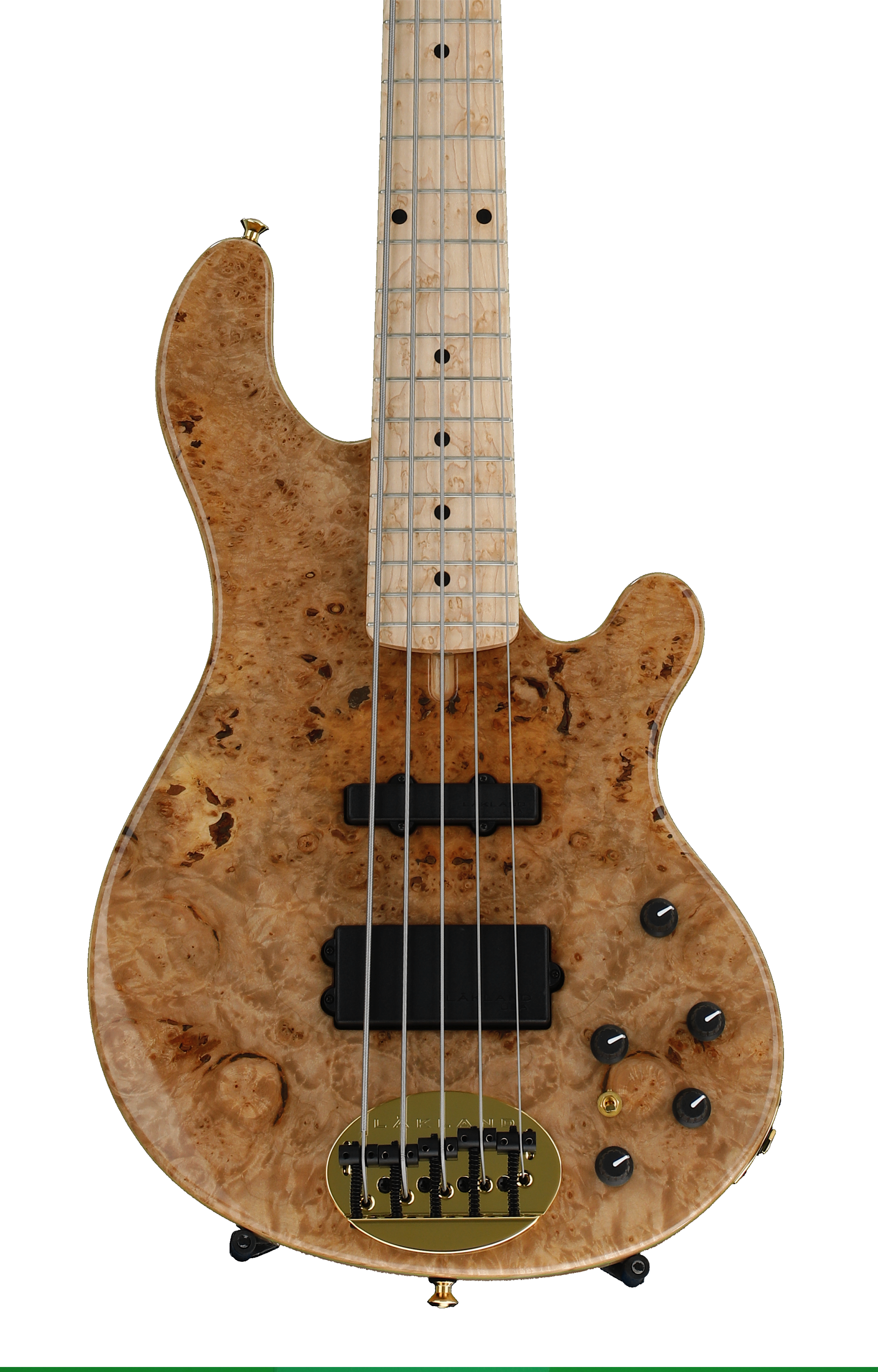Lakland 55-94 Deluxe, Exotic Top - Maple Burl with Maple