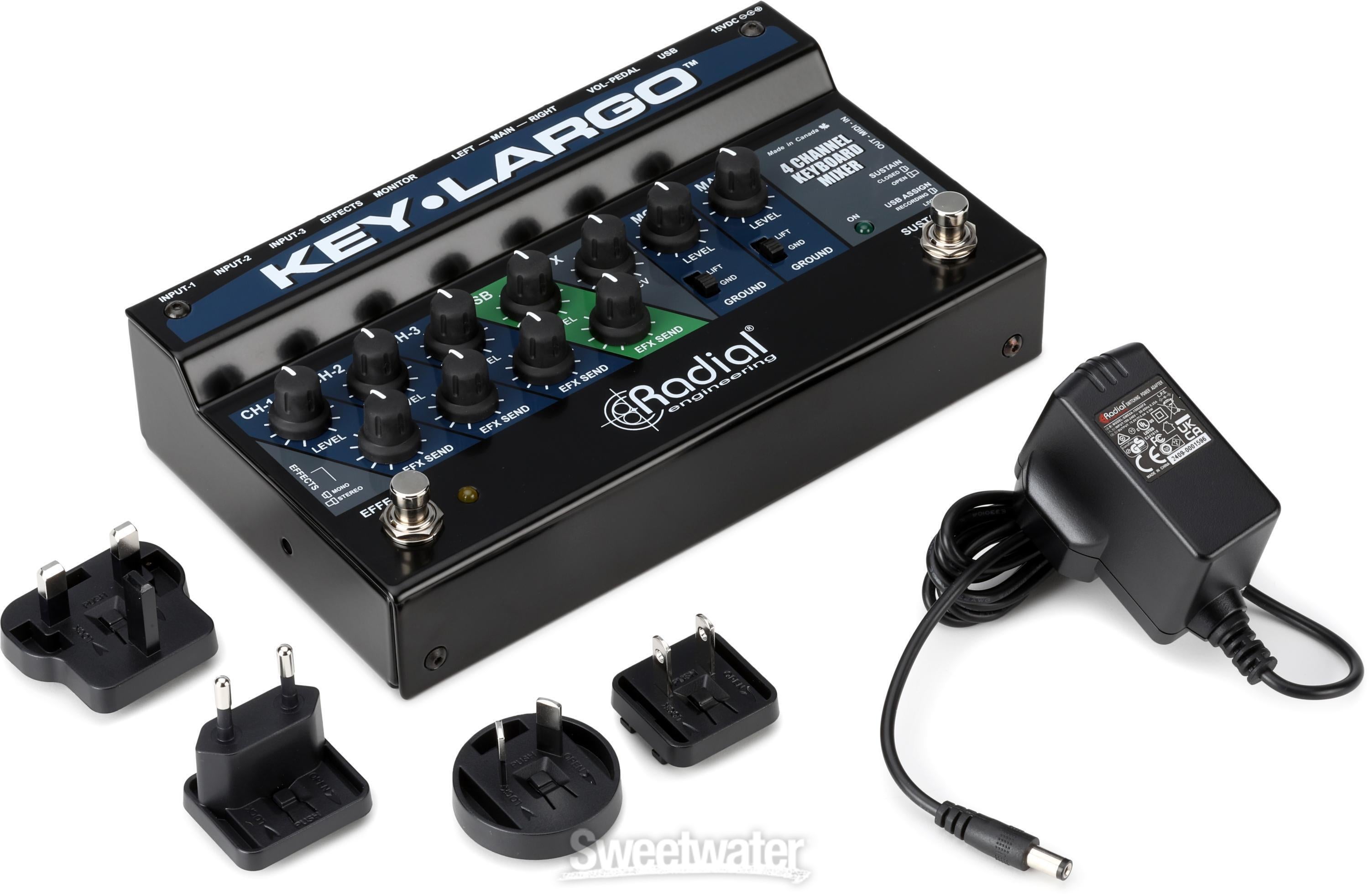 Radial Key-Largo Keyboard Mixer with Balanced DI Outs | Sweetwater