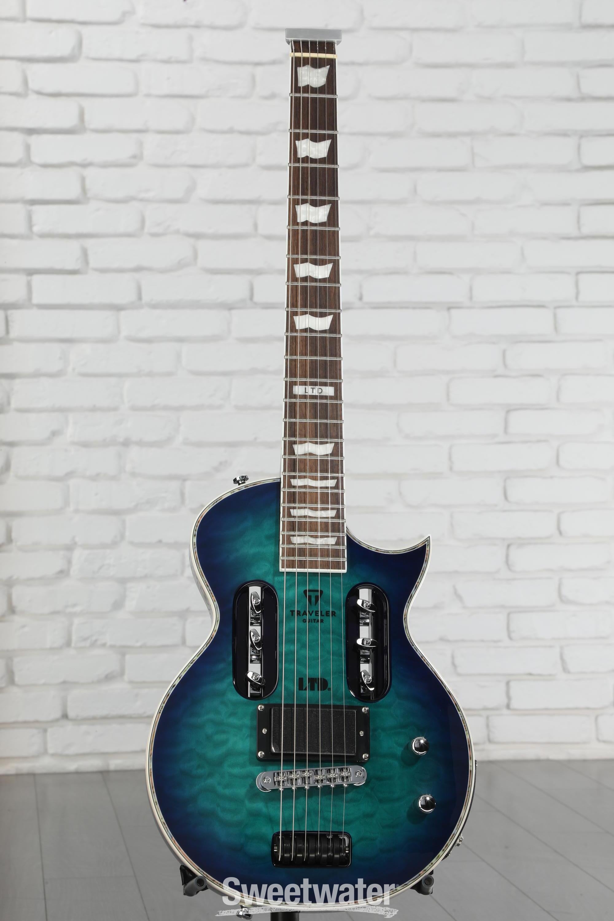 Traveler Guitar EG02500 青 Traveler Guitar Travelcaster Deluxe Electric Guitar Indigo
