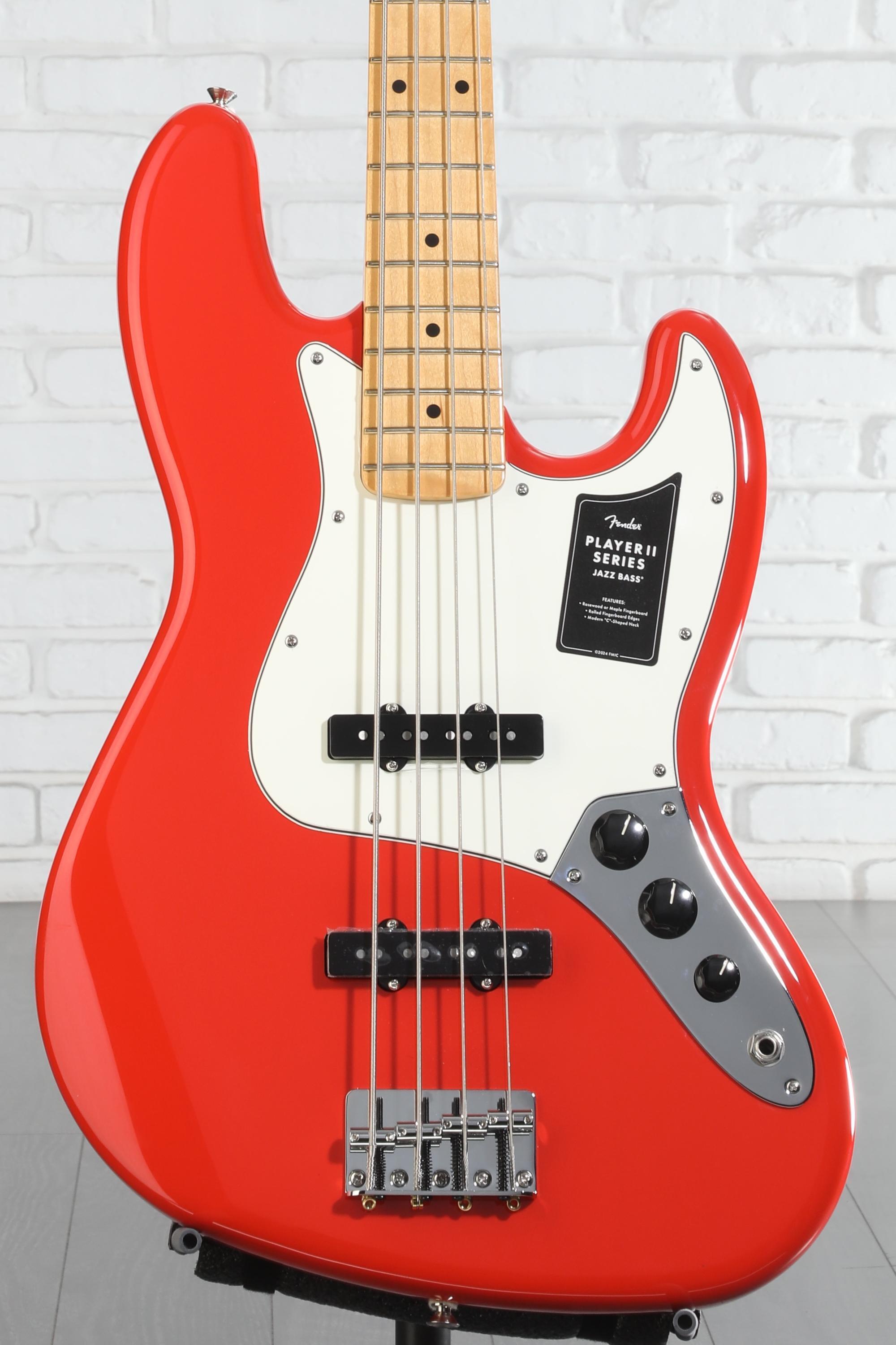 Fender Player II Jazz Bass - Coral Red with Maple Fingerboard