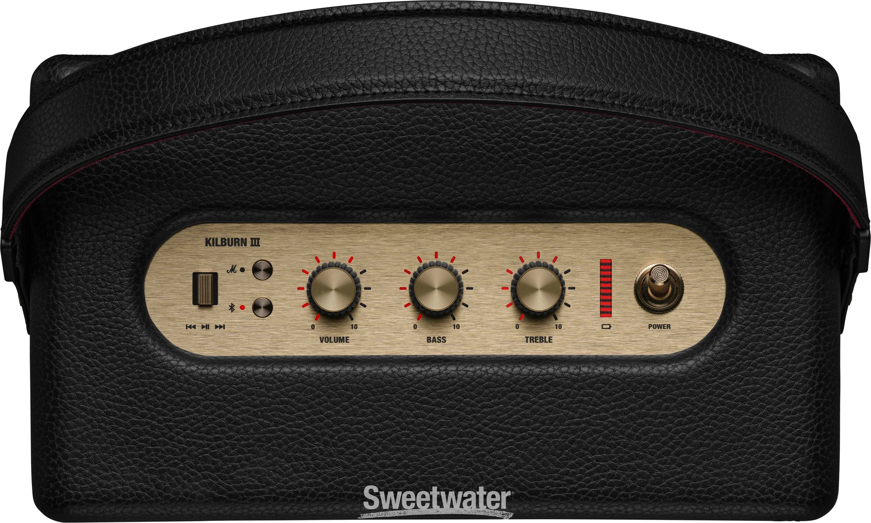 Marshall Kilburn III Bluetooth Speaker - Black and Brass
