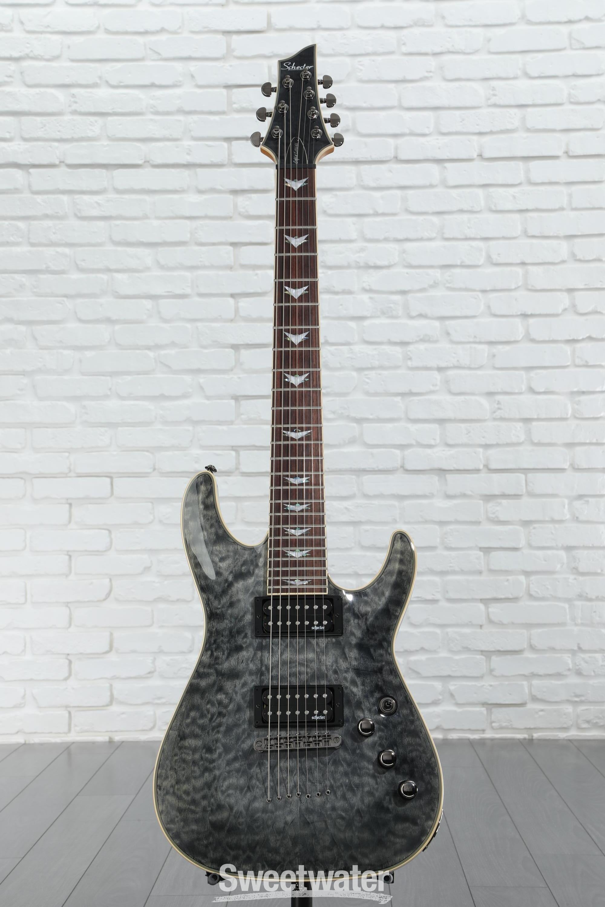 2025年 お歳暮・冬ギフト特集 Schecter Black Thru See - Guitar Electric Extreme-7 Omen ギター