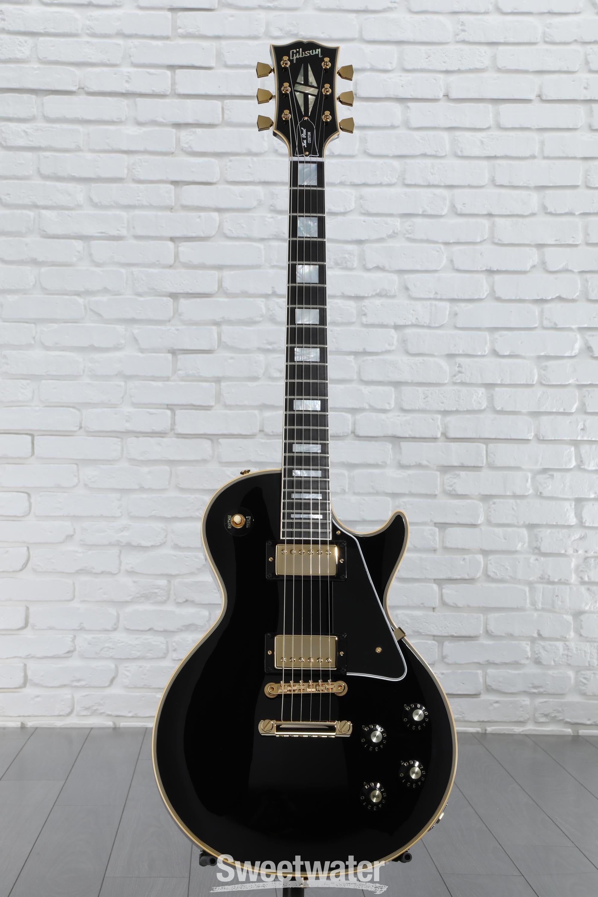 Black Les Paul Customエレキギター Gibson Custom 1968 Les Paul Custom Reissue Electric Guitar