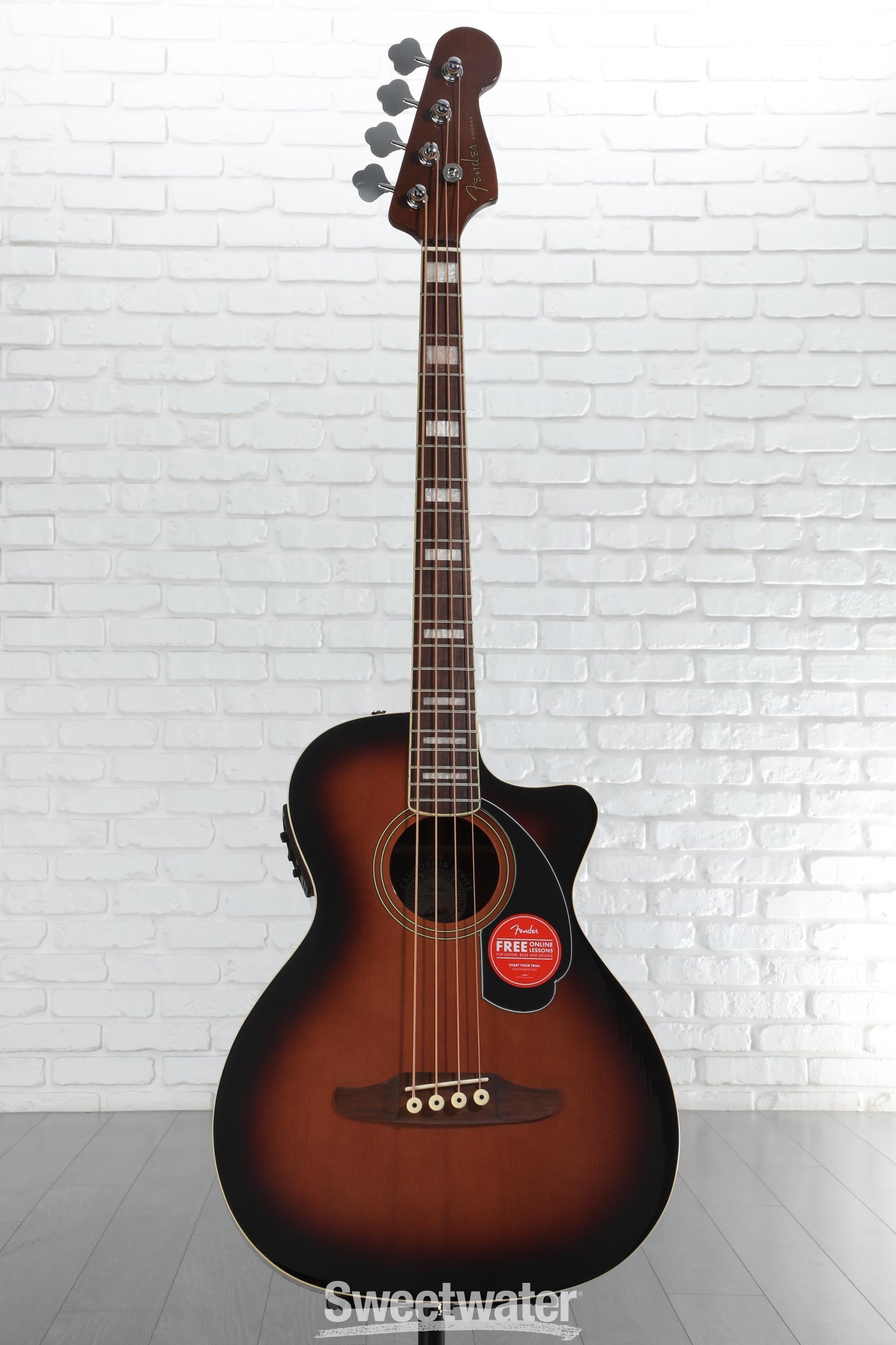 Fender Kingman Acoustic-electric Bass - Shaded Edge Burst