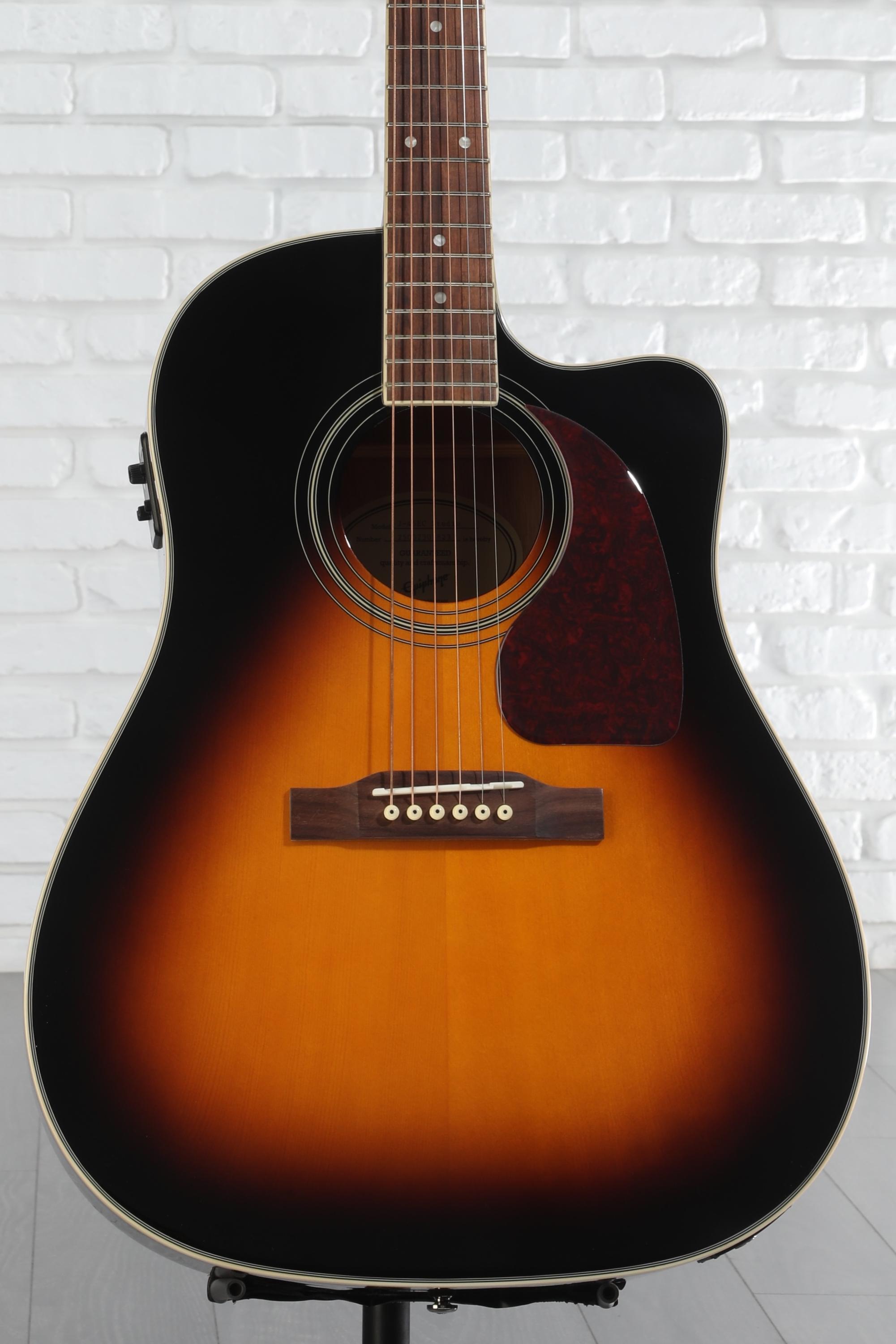 美品 Epiphone AJ-220S FISHMANピックアップ搭載 エレアコ Epiphone J-45 Studio AJ-220S Natural アコースティックギター