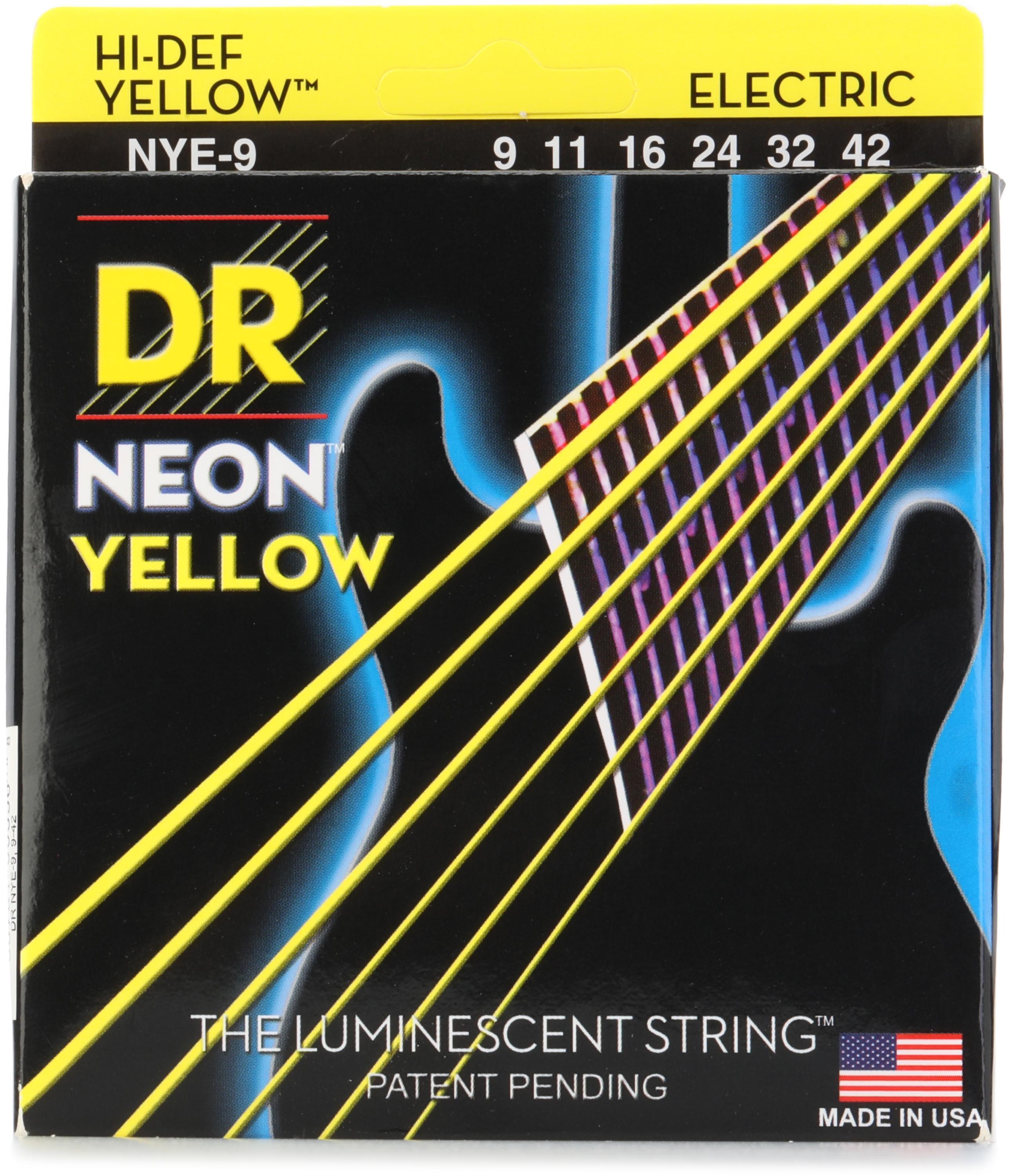 DR Strings NMCB-45 Hi-Def Neon Multi-Color K3 Coated Bass Guitar Strings 045 105 Medium