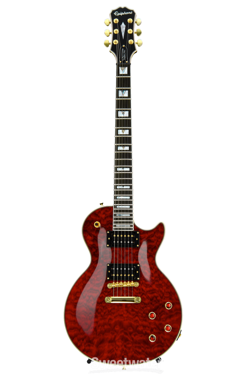 Epiphone Prophecy Les Paul Custom GX Plus, Plek'd - Black Cherry |  Sweetwater