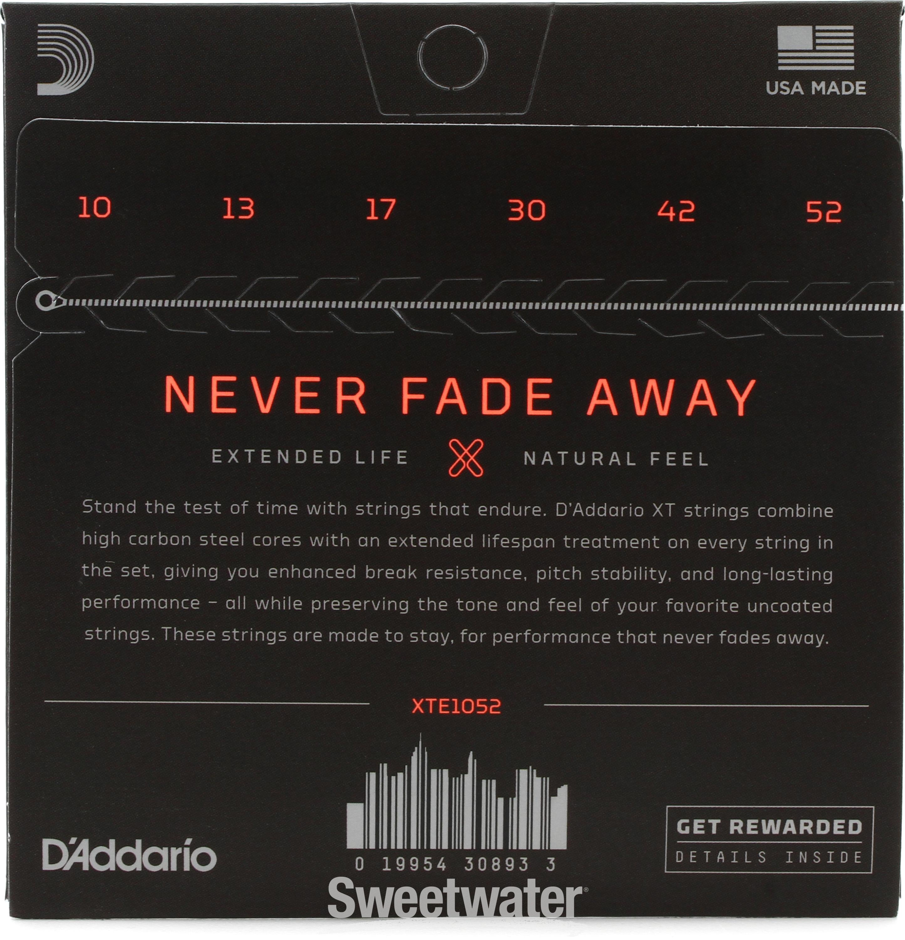 D'Addario XTE1052 XT Nickel Wound Electric Guitar Strings