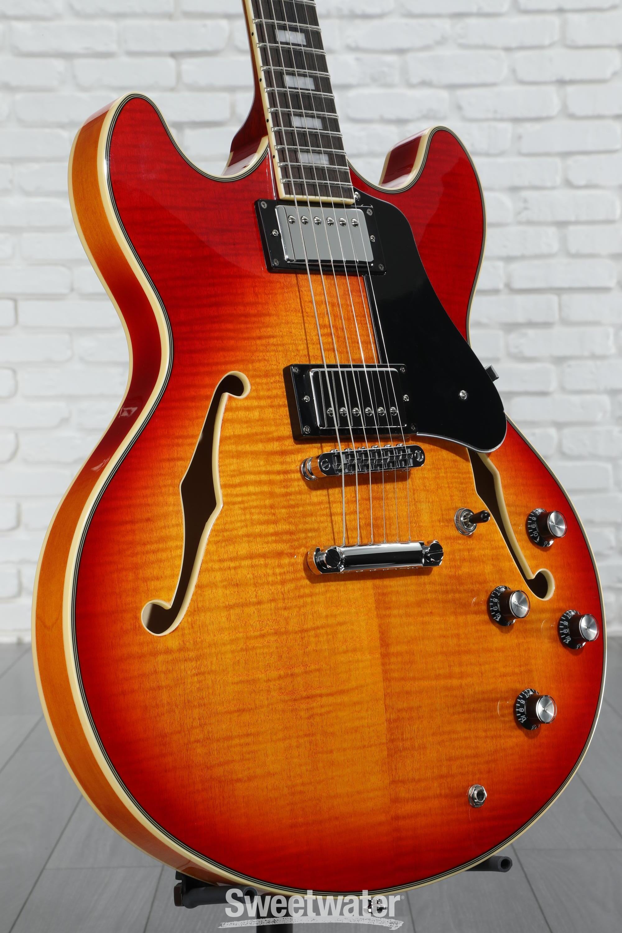 Sire Larry Carlton H7 Semi-hollow Electric Guitar - Cherry