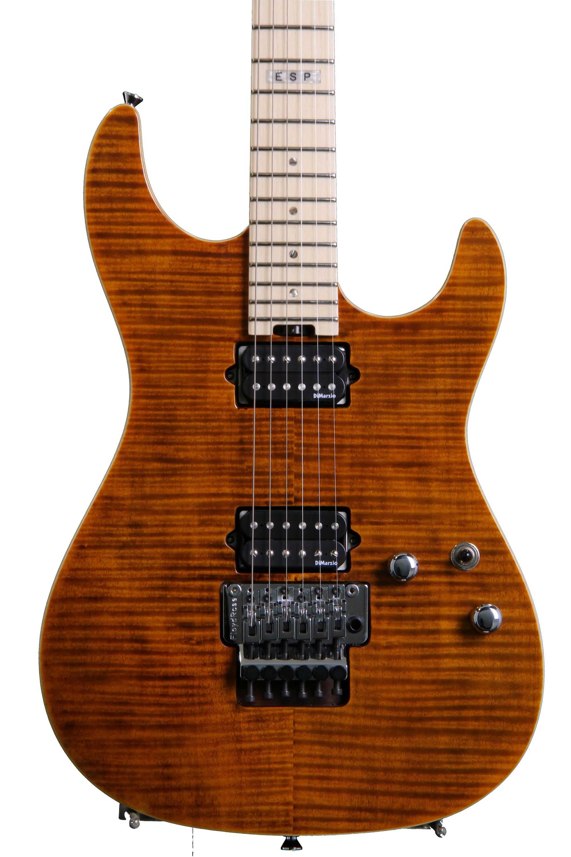 ESP E-II ST-2 - Tiger Eye, Flamed Maple | Sweetwater ESP E-II ST-2 - Tiger Eye, Flamed Maple | Sweetwater