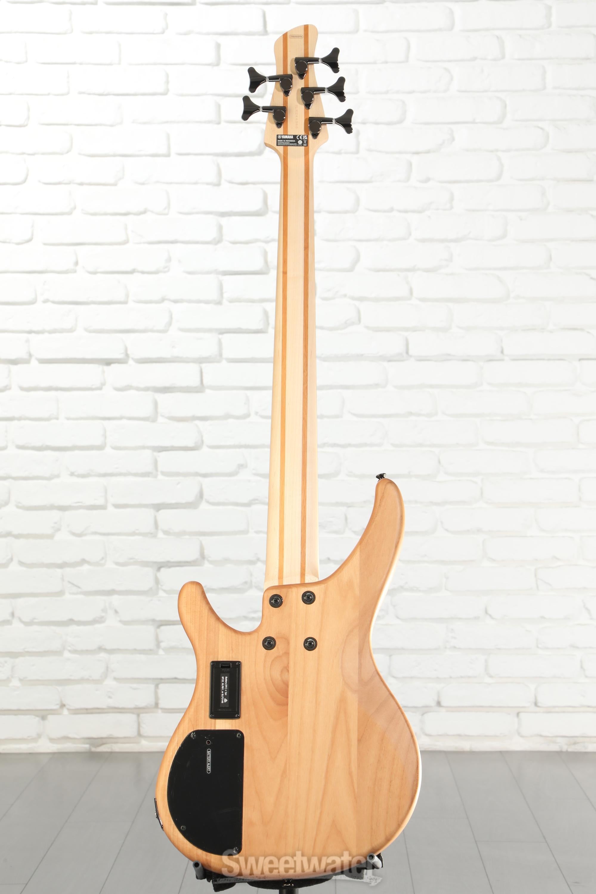 Yamaha TRBX605FM 5-string Bass Guitar - Natural Satin | Sweetwater