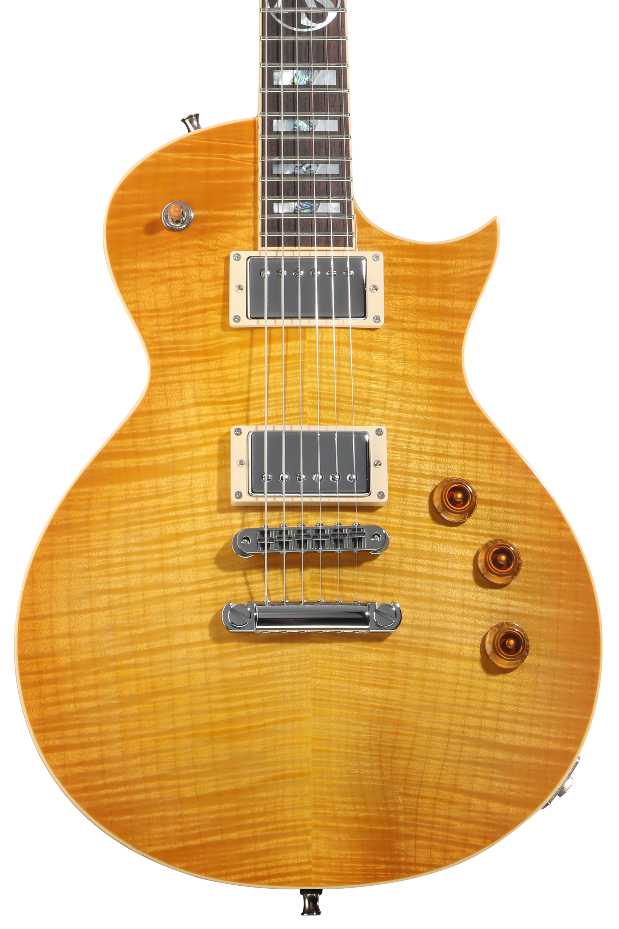 ギター ESP E-II EC FM/EMG Lemon Burst ESP Alex Skolnick Signature Electric Guitar - Lemon Burst | Sweetwater