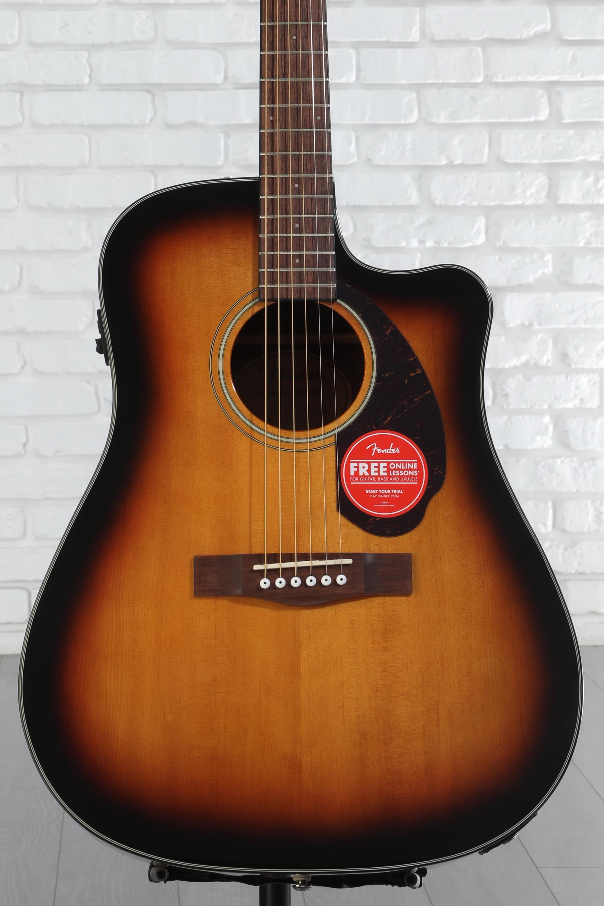 送料込み　Fender アコースティックCD140SC Fender Classic Design Series CD-140SCE Mahogany Cutaway