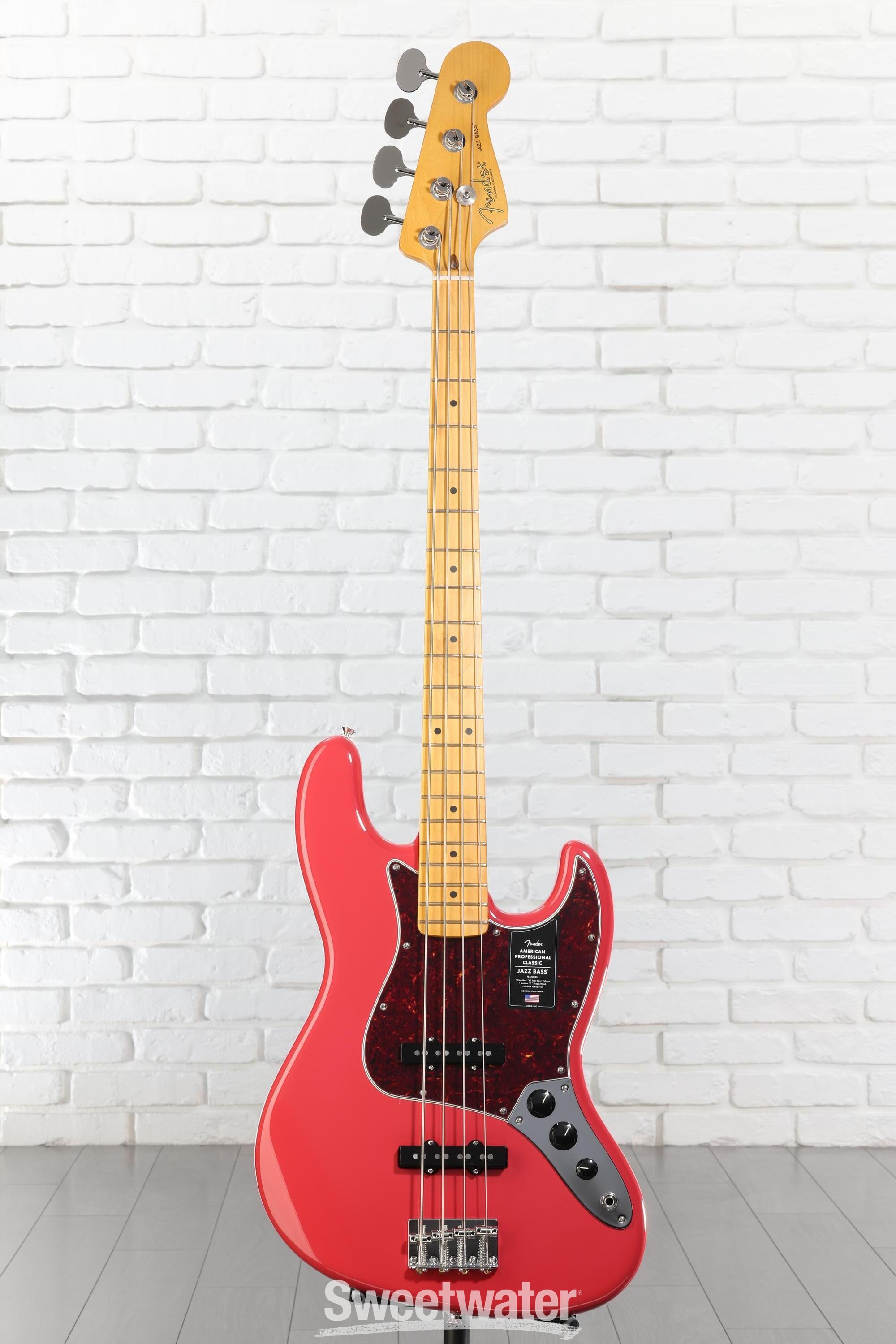 Fender American Professional Classic Jazz Bass - Faded Dakota Red
