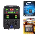 Photo of Zoom PodTrak P2 USB Mic Recorder with MicroSDXC Card and Batteries