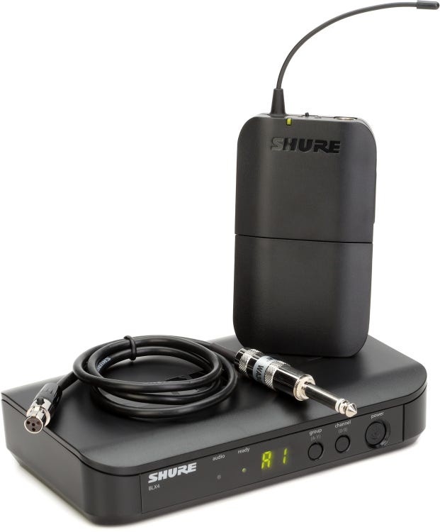Shure BLX14 Wireless Guitar System - H9 Band | Sweetwater