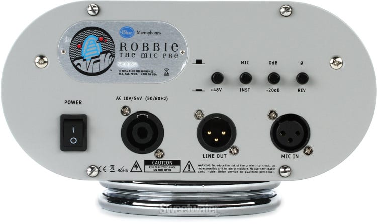 Blue Microphones Robbie Tube Preamp Reviews | Sweetwater 