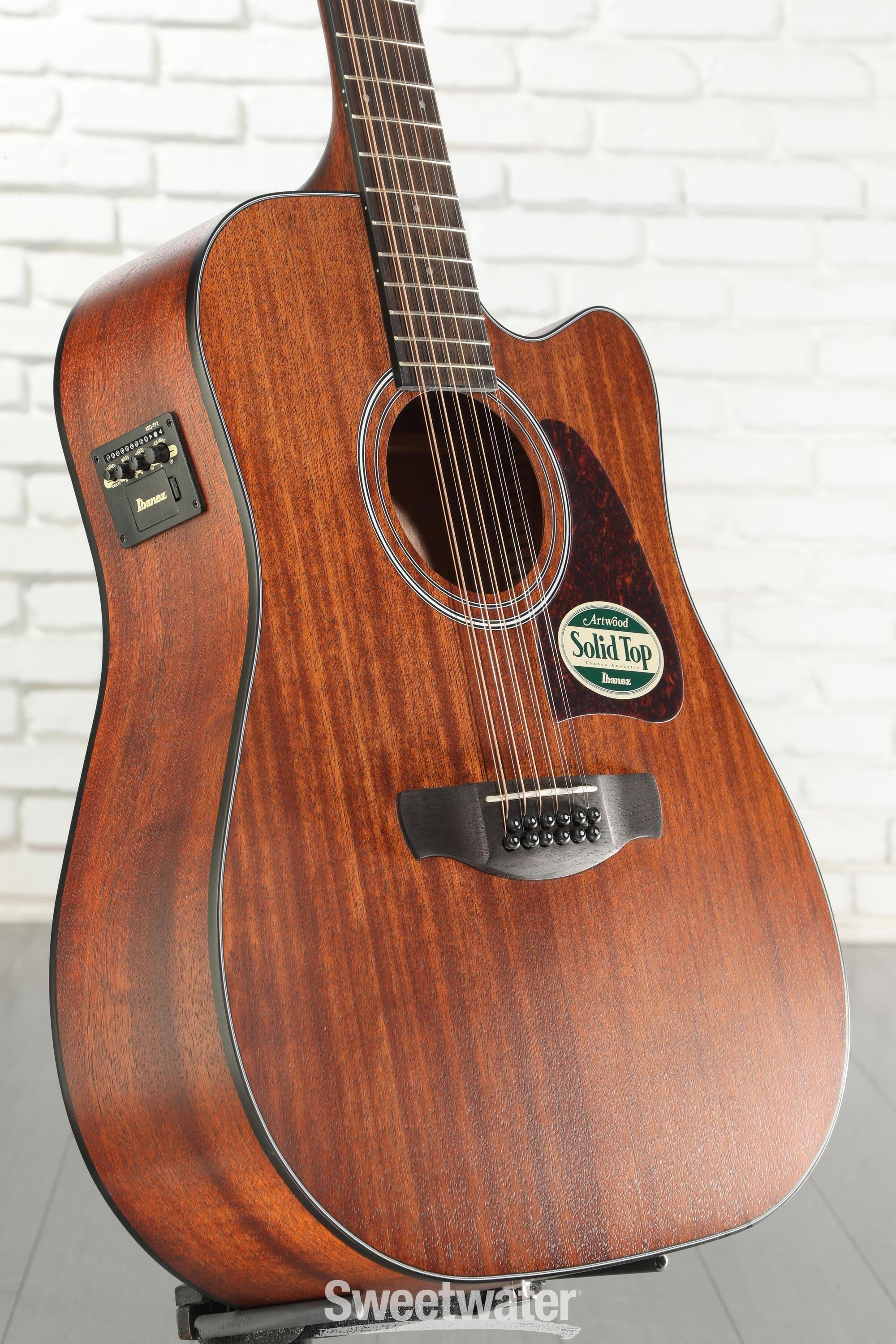 Photo of Ibanez AW5412CE 12-string Acoustic-electric Guitar - Open Pore Natural