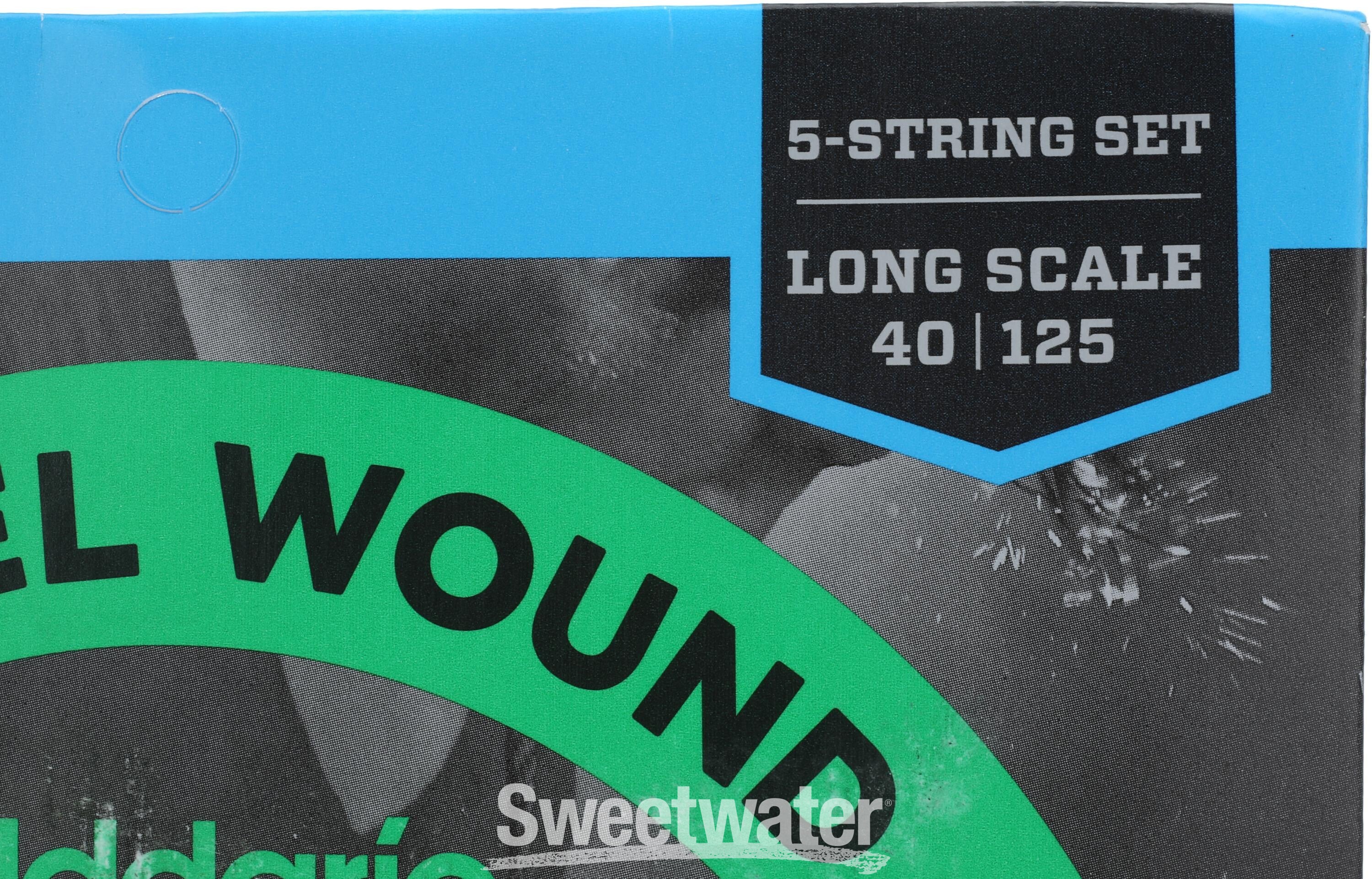 D'Addario EXL220-5 XL Nickel Wound Bass Guitar Strings - .040-.125