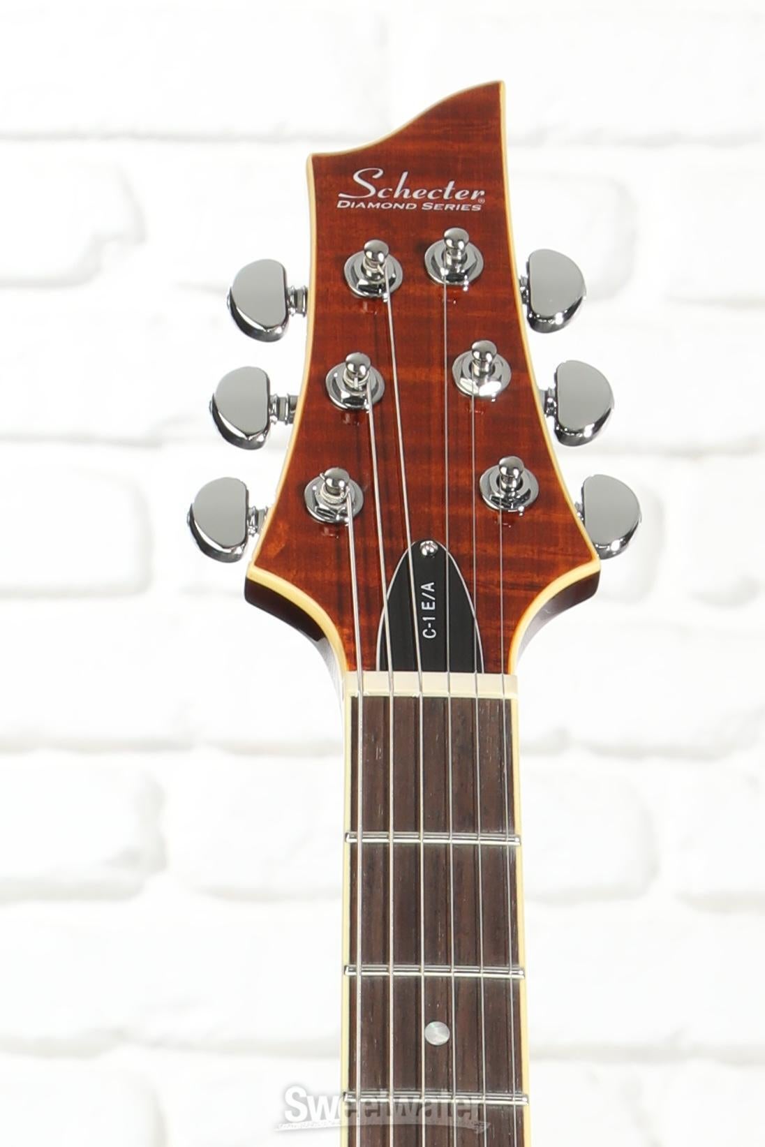 Schecter C-1 E/A Classic Semi-hollowbody Electric Guitar - Cats