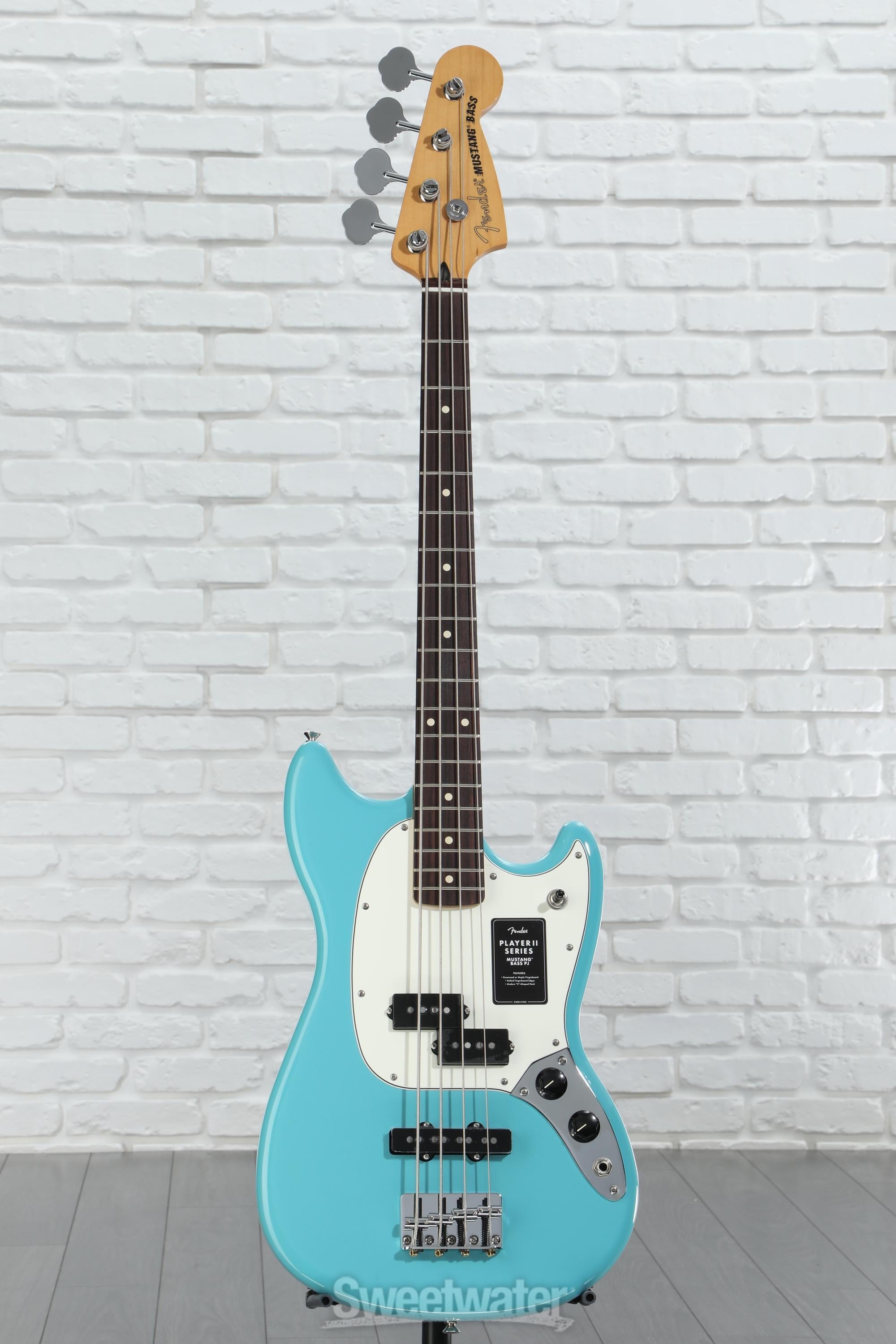 Fender Player II Mustang Bass PJ - Aquatone Blue with