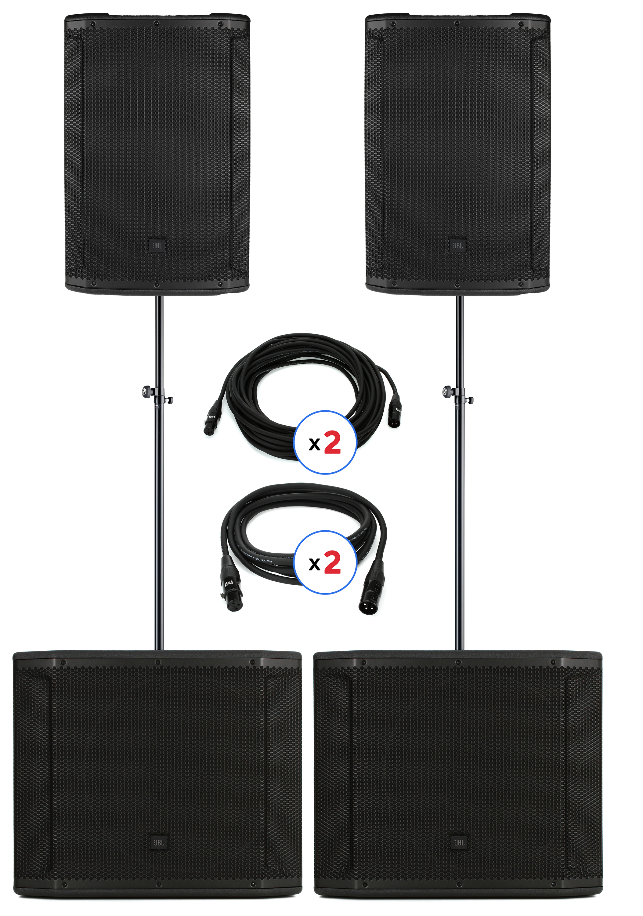 JBL SRX815P 15 inch Powered Speaker and SRX818SP 18 inch Powered