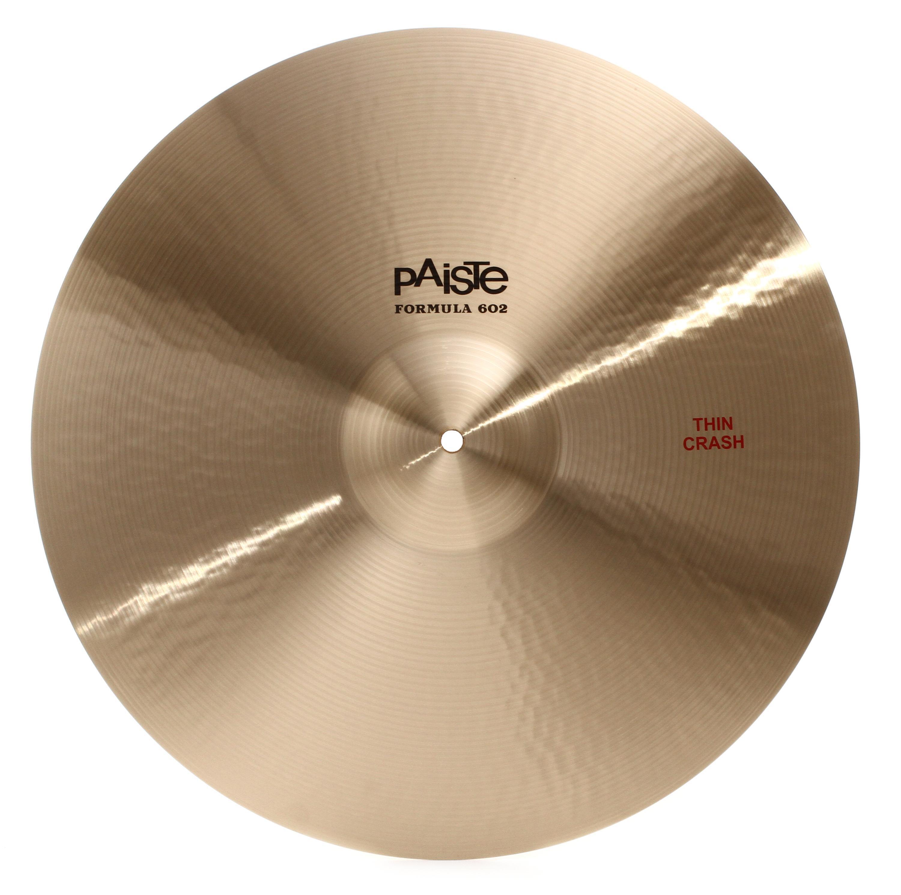 Paiste 20 inch Formula 602 Classic Sounds Thin Crash Cymbal