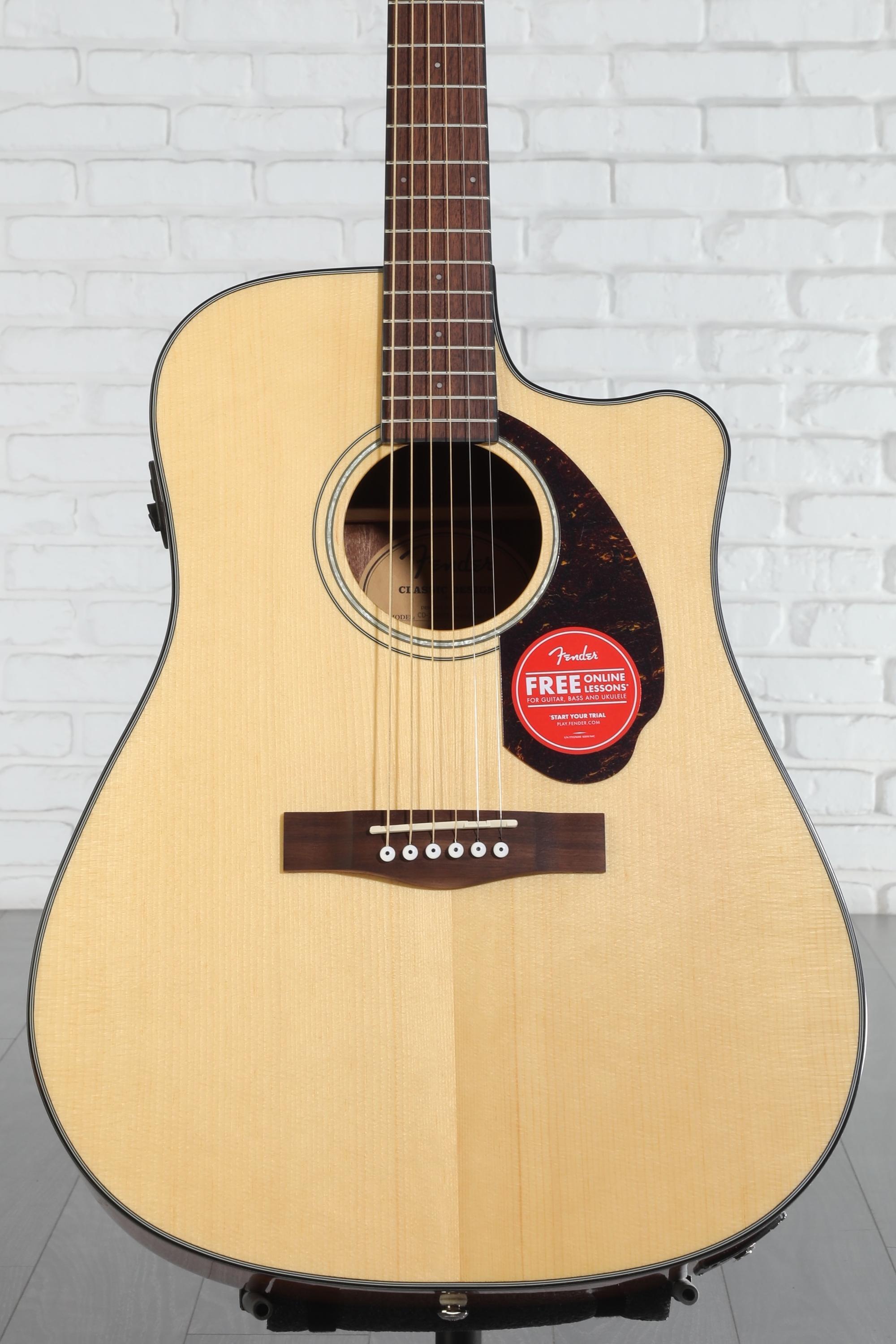 Fender CD-140SCE Dreadnought Acoustic-Electric Guitar - Natural