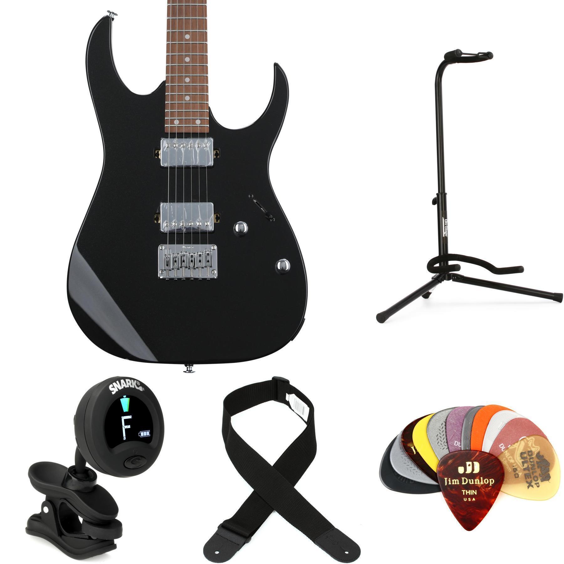 Ibanez GIO GRG121SP Electric Guitar Essentials Bundle - Black