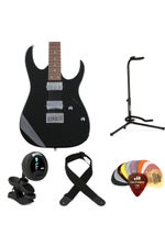 Photo of Ibanez GIO GRG121SP Electric Guitar Essentials Bundle - Black Night