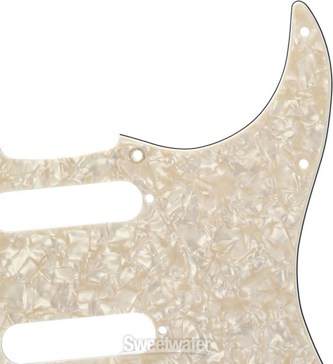 Fender 11-hole Modern-style Stratocaster S/S/S Pickguard - White Moto