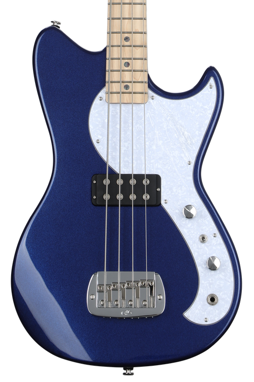 ベース G&L Fallout bass G&L Tribute Fallout Short Scale Bass Guitar - Olympic White