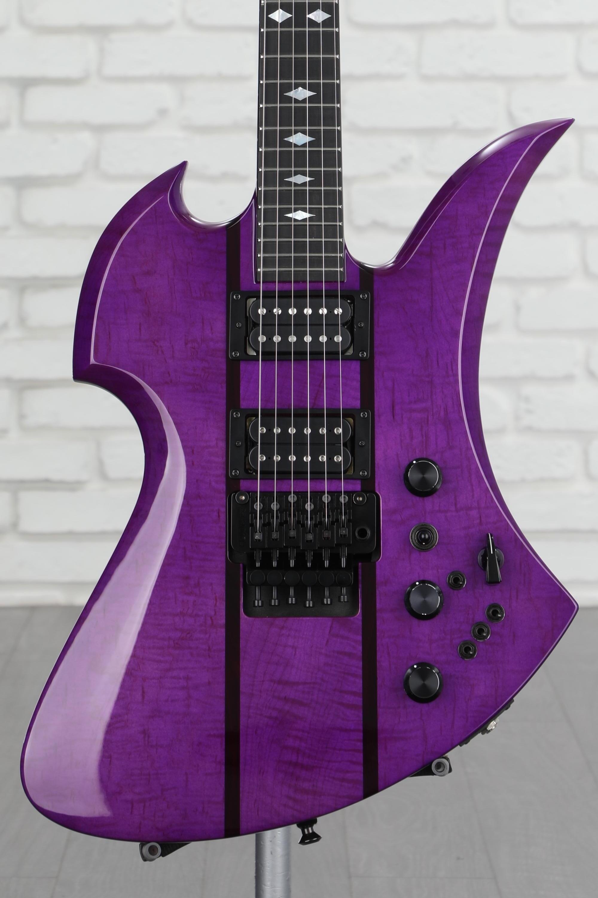 B.C. Rich USA Handcrafted Mockingbird SL Electric Guitar Trans Purple