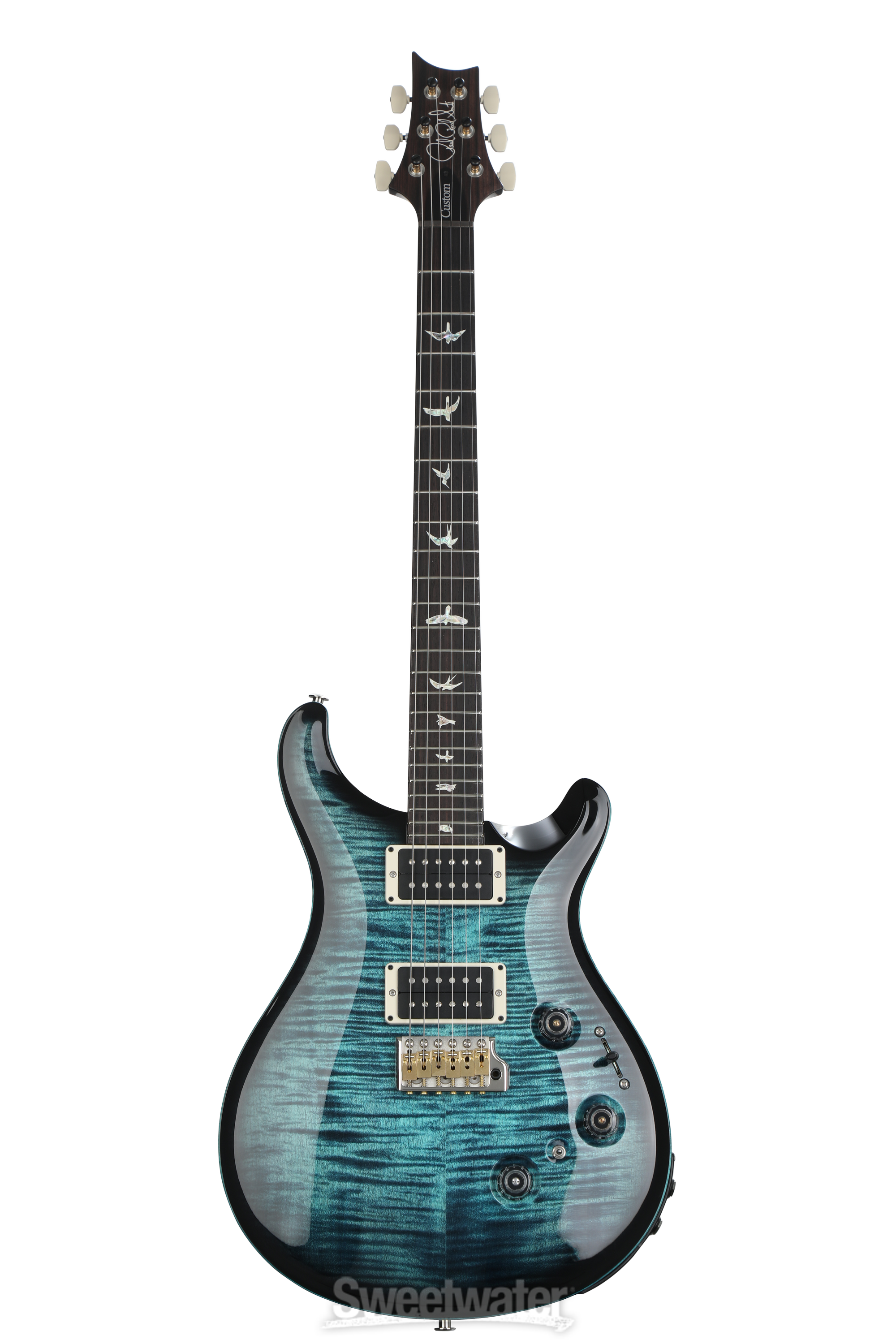 PRS custom24 2022 piezo Cobalt Blue 美品 PRS Custom 24 Piezo Cobalt Smokeburst 10 Top (182