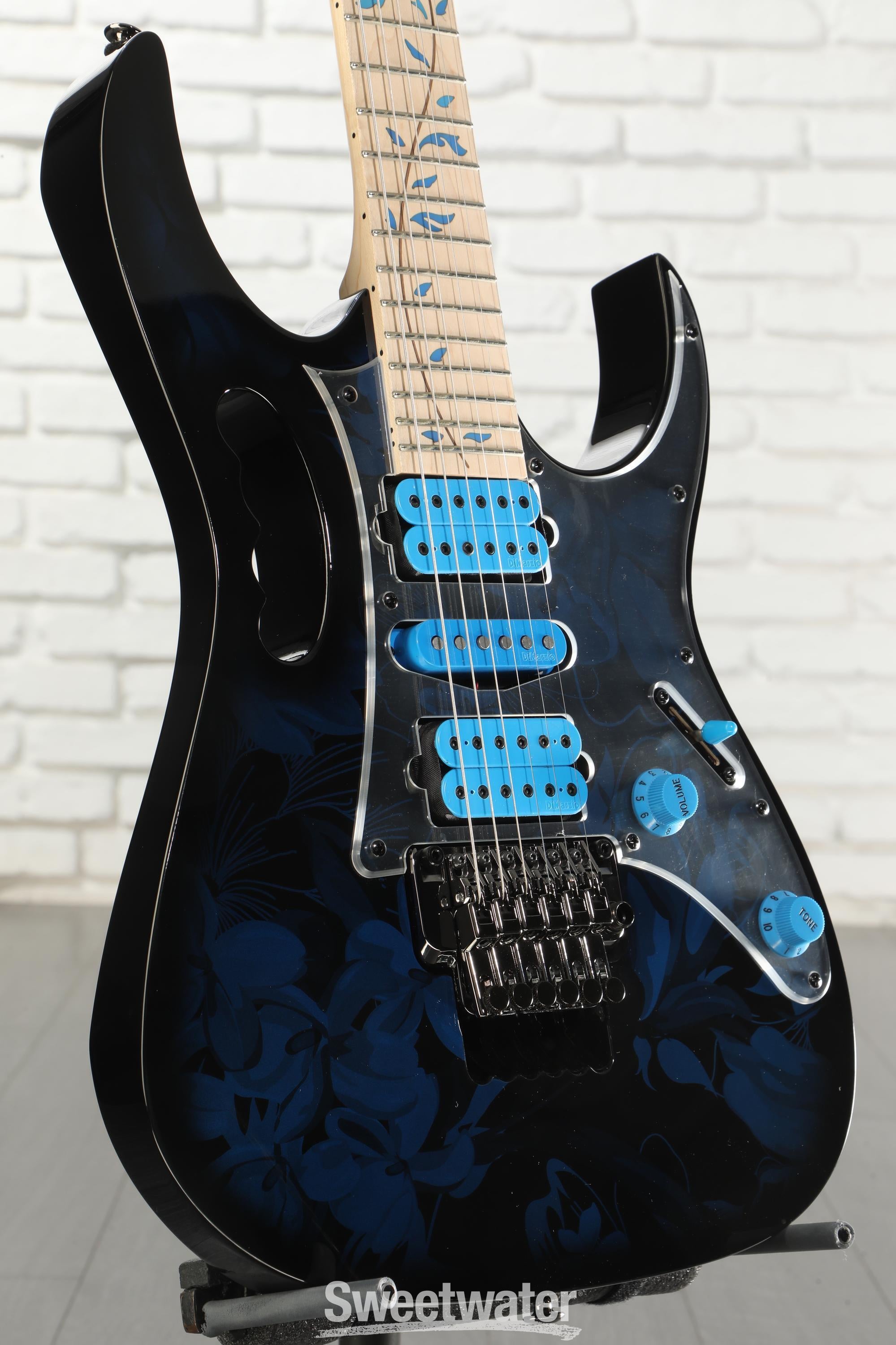 Photo of Ibanez Steve Vai Signature JEM77 - Blue Floral Pattern