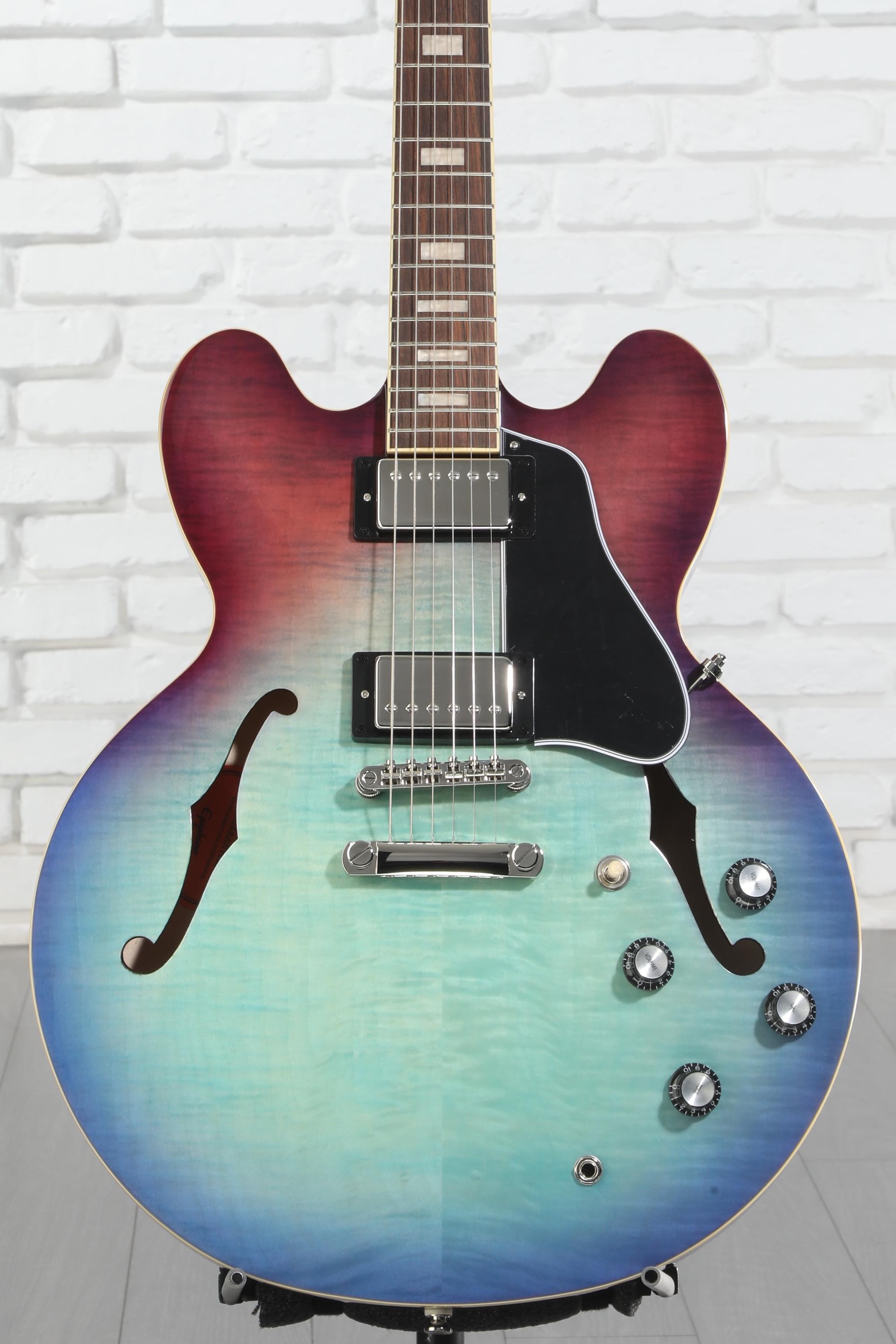 Epiphone ES-335 Figured Semi-hollowbody - Blueberry Burst Reviews