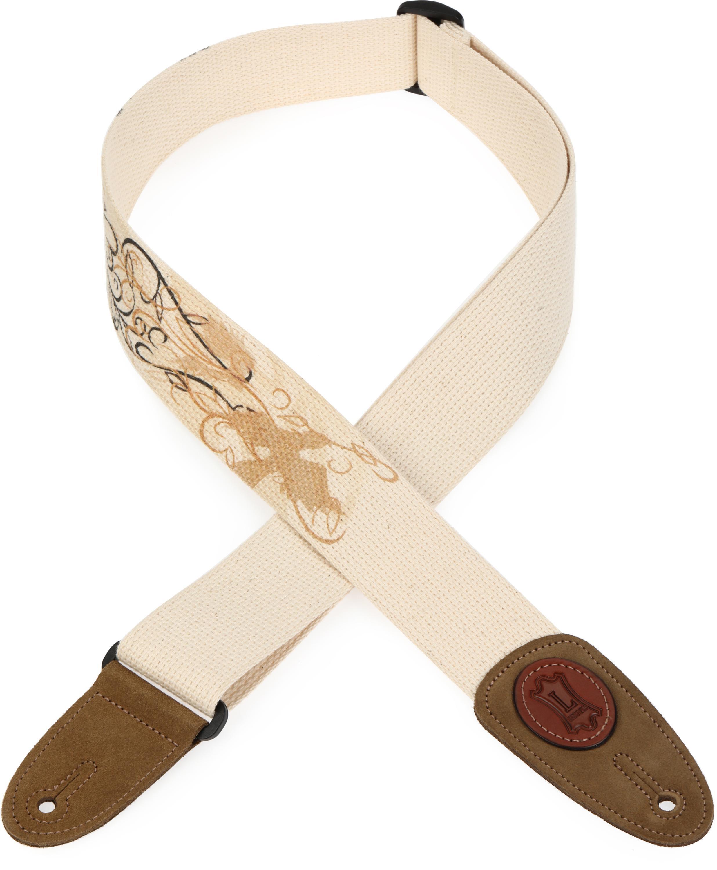 Levy's MSSC8U Cotton Guitar Strap - Yellow Bird | Sweetwater