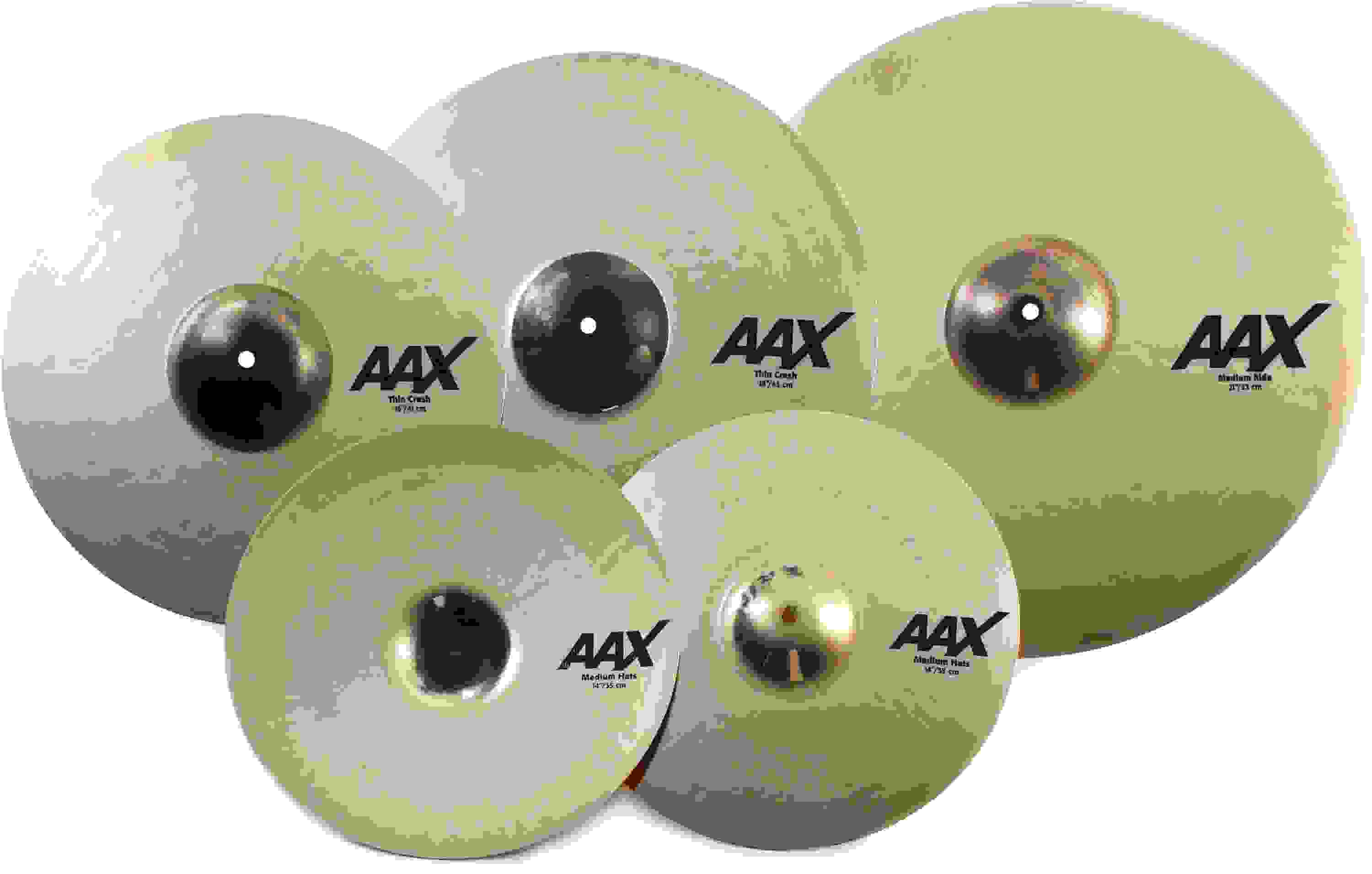 Sabian AAX Promotional Cymbal Set 14/16/21 inch with Free 18 inch