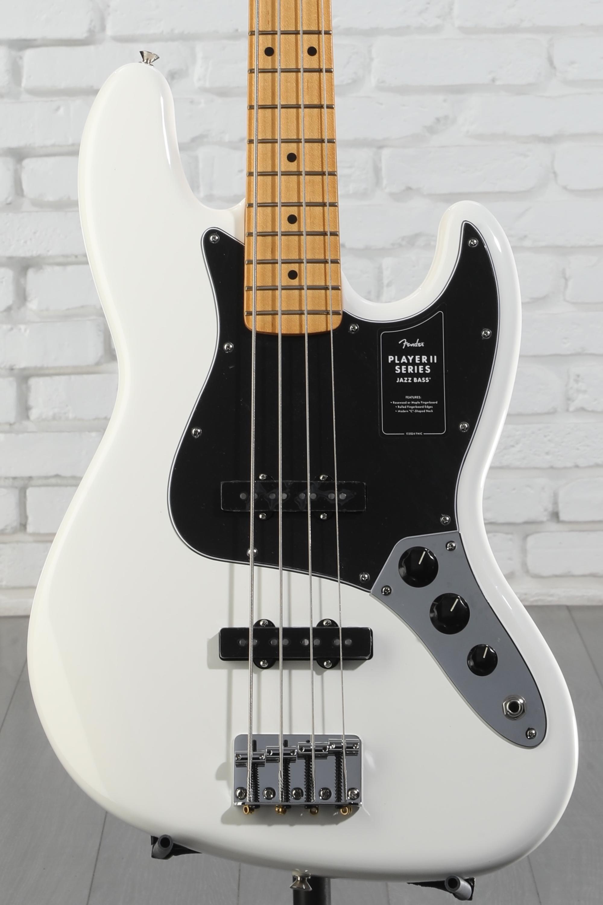 Fender Player Series Jazz Bass ホワイト Fender Player Jazz Bass - Polar White with Maple Fingerboard