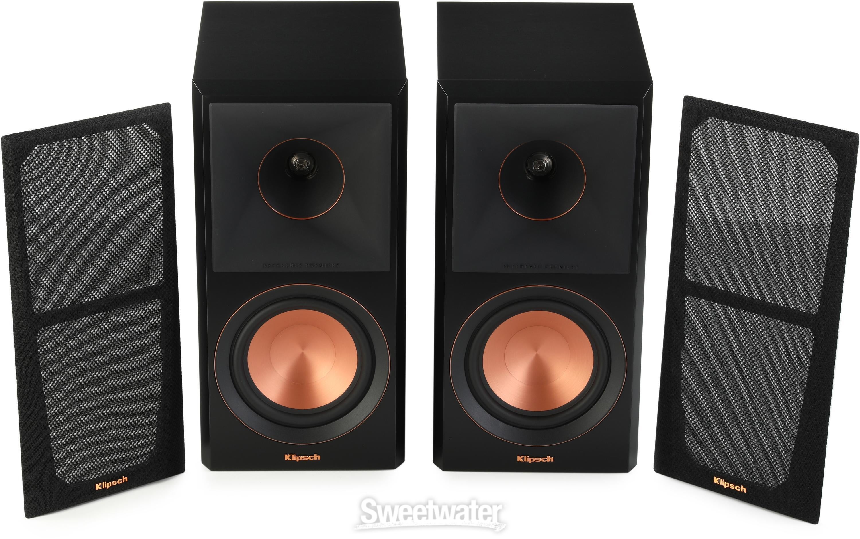 Klipsch RP-500M II Passive Bookshelf Speaker Pair - Ebony | Sweetwater
