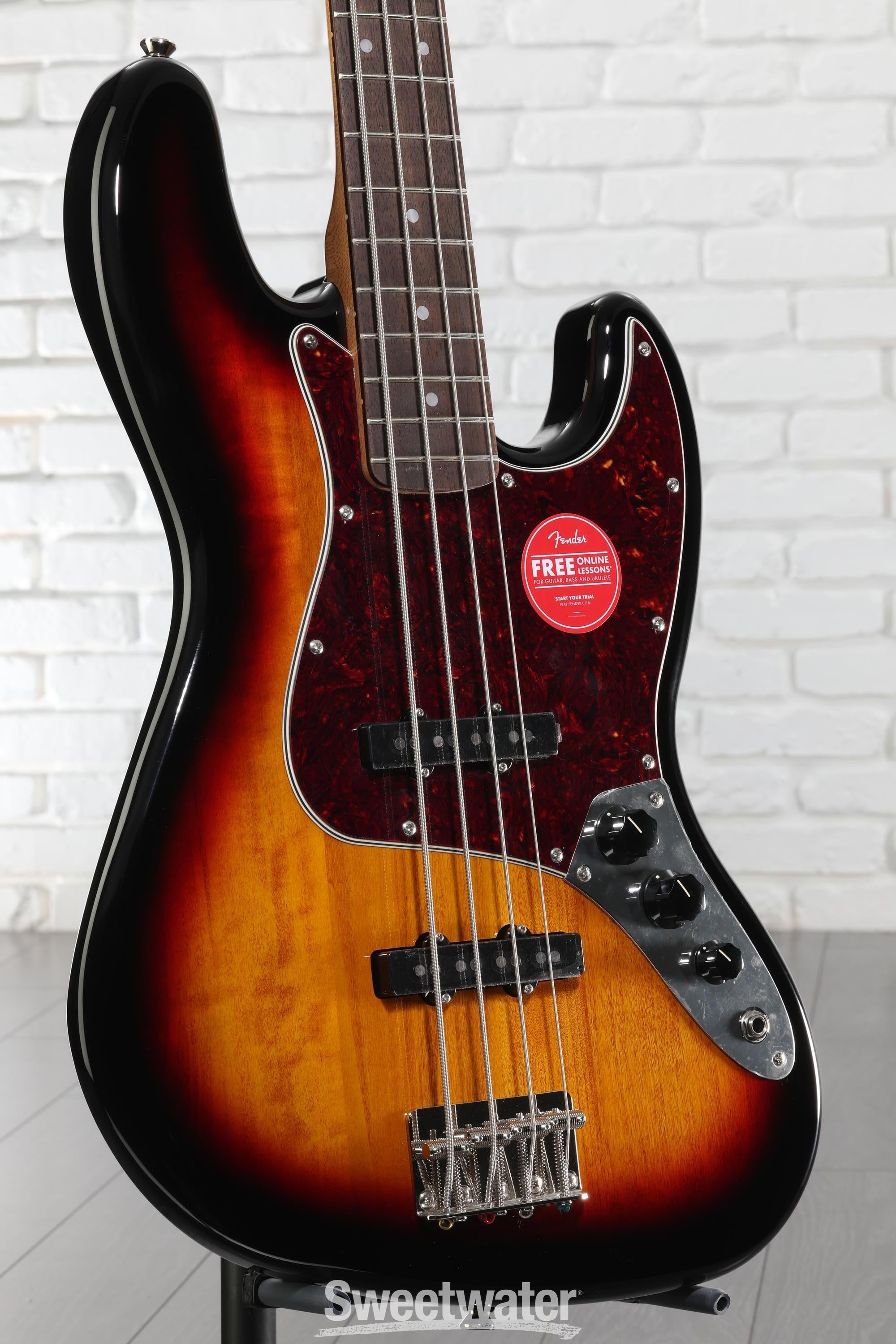 Squier Classic Vibe '60s Jazz Bass - 3-Tone Sunburst | Sweetwater