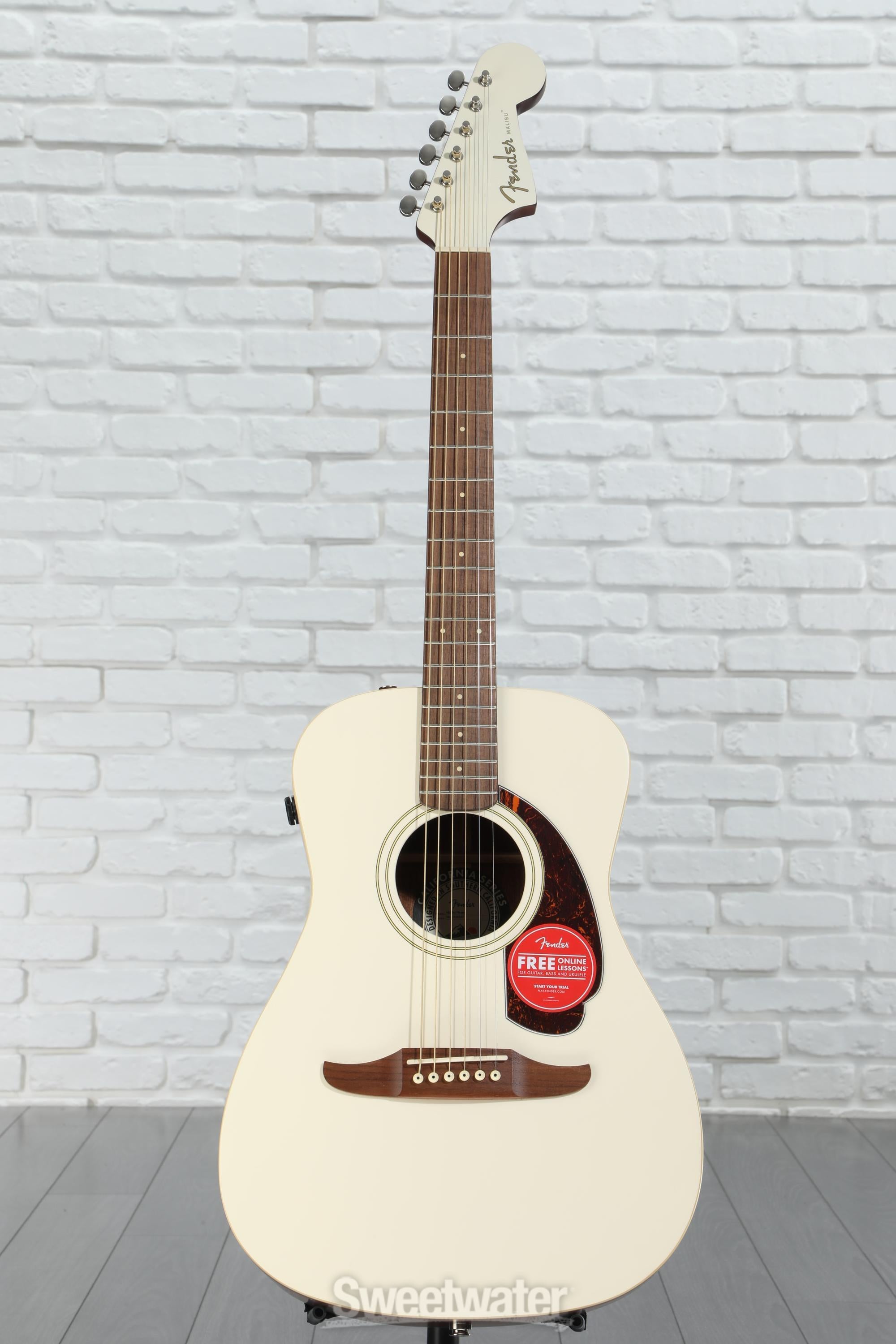 【Xmasセール！】fender Malibu Player エレアコ ホワイト Amazon.com: Fender Malibu Player Acoustic Guitar, Olympic